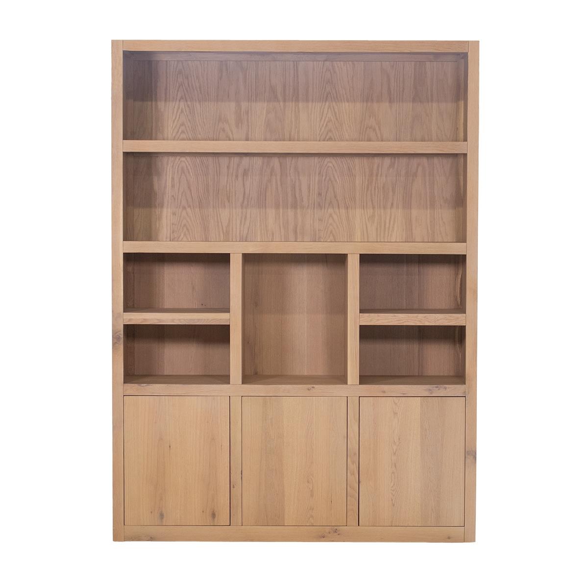 DÉJA Living - Wandkast Naturel Eiken - 160x46x220cm - 3 Deuren - Liam