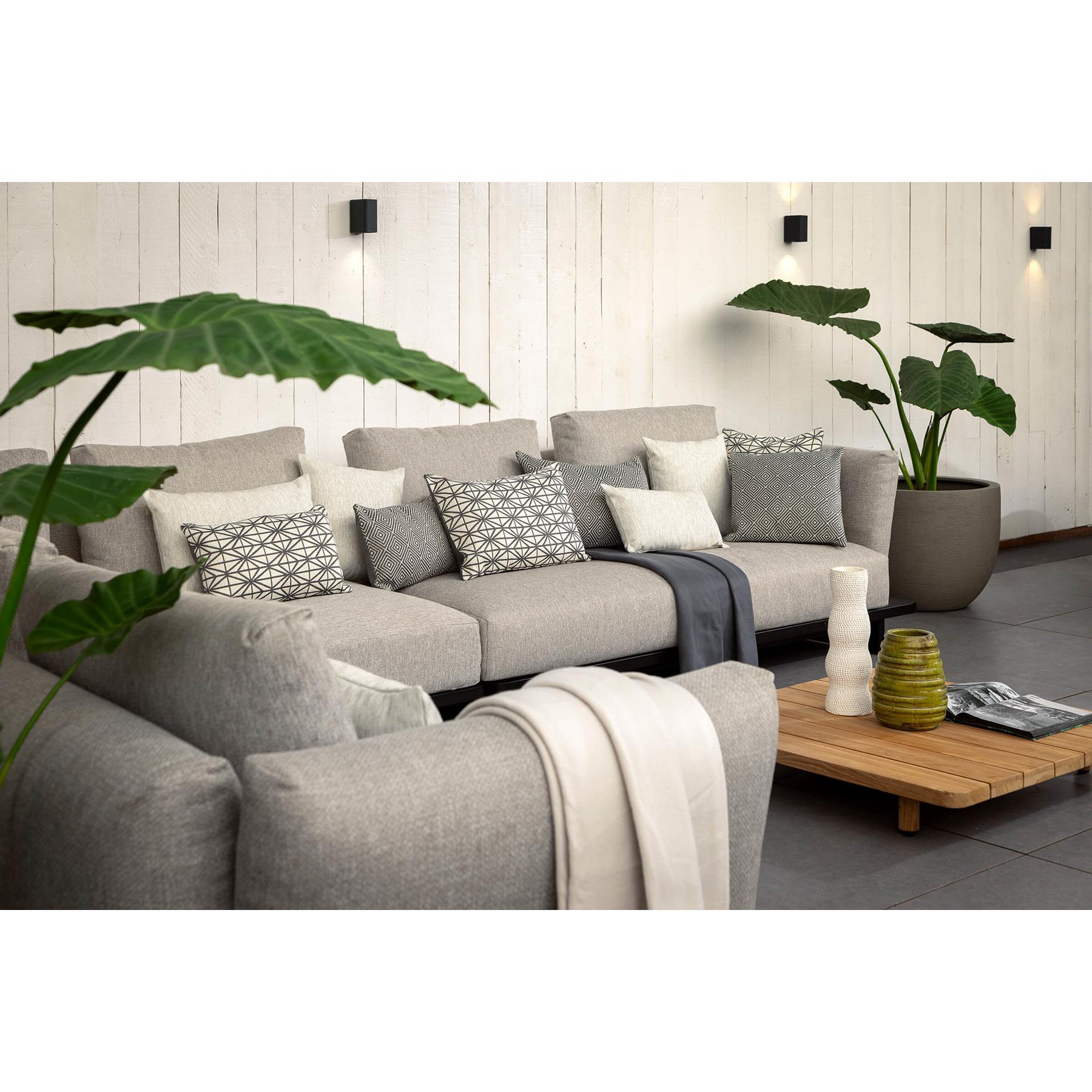 Dutch Decor buiten kussenhoes KAI - 40x60 cm Grijs