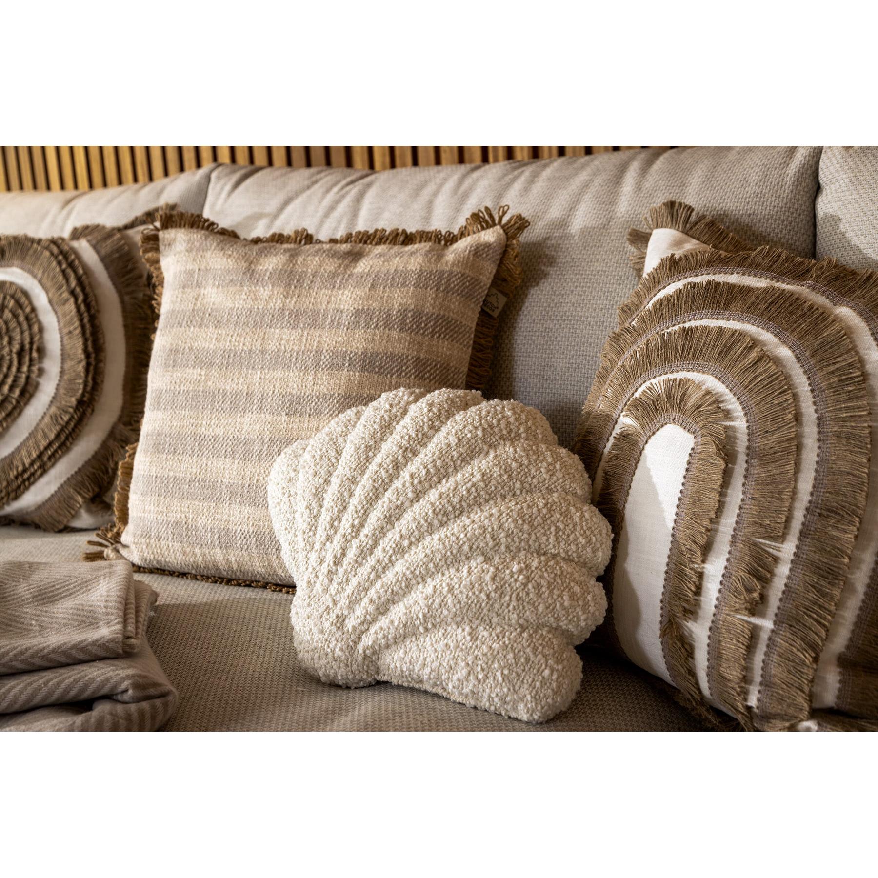Dutch Decor sierkussen LEI - 45x45 cm Naturel