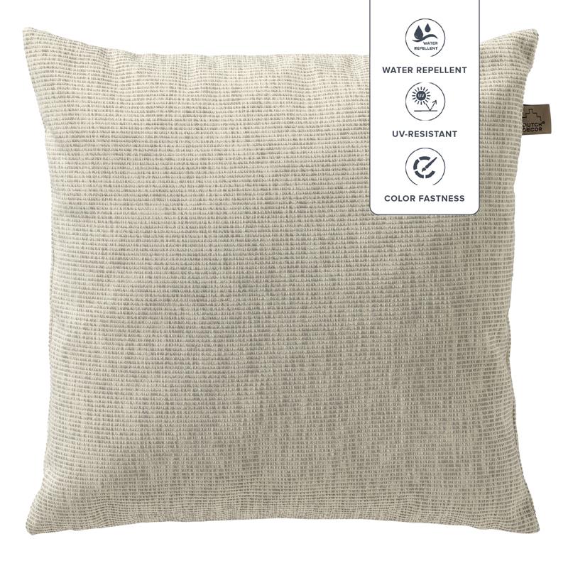 Dutch Decor buiten kussenhoes KAI - 45x45 cm Grijs
