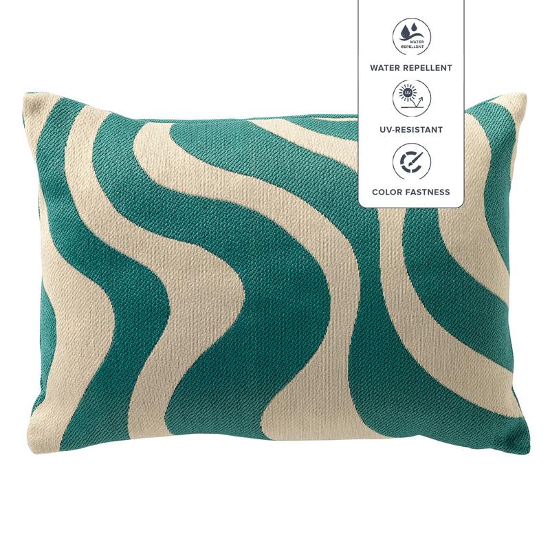Dutch Decor buiten kussenhoes OCEANE - 40x60 cm blauw
