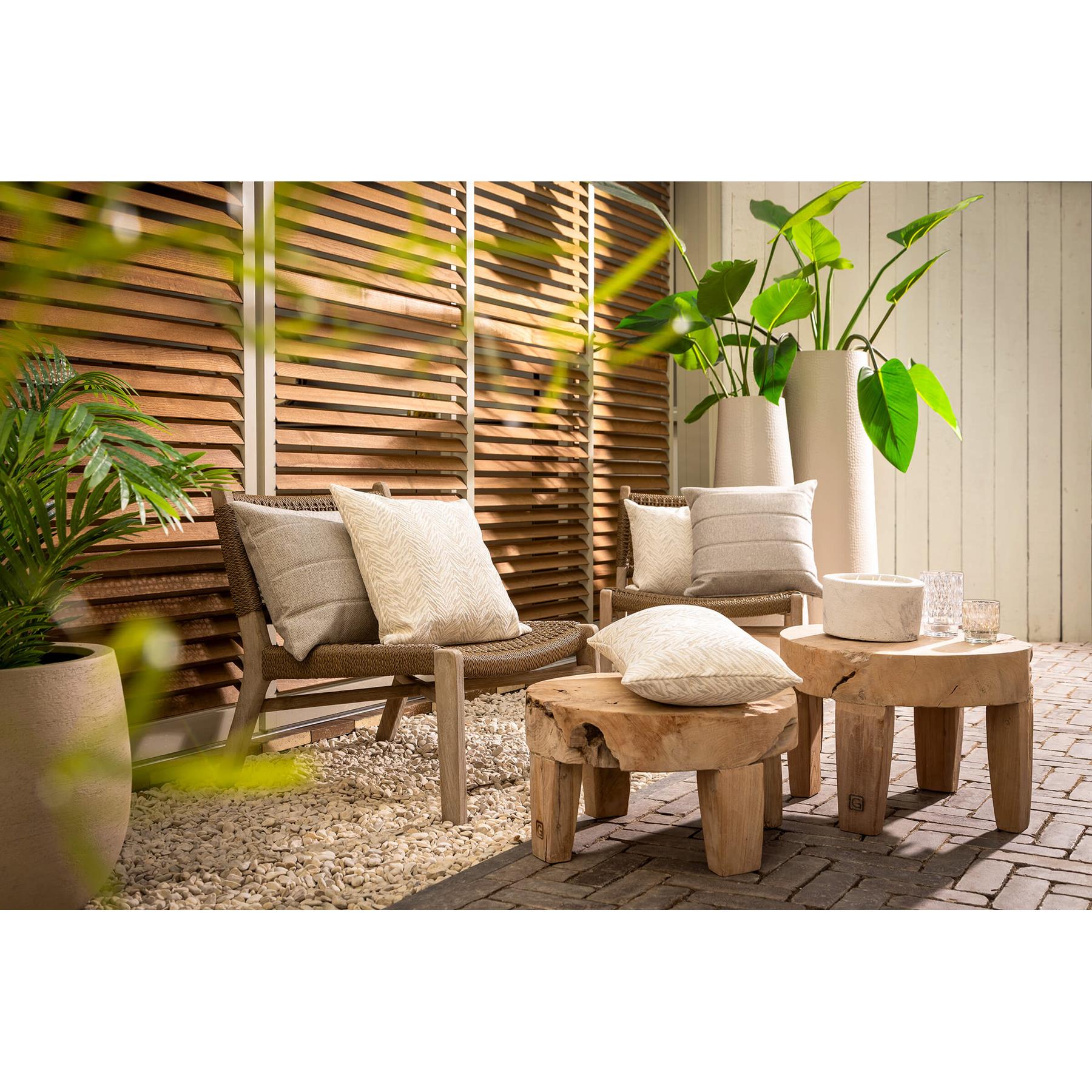 Dutch Decor buitenkussen AUGUSTA - 45x45 cm Marshmallow