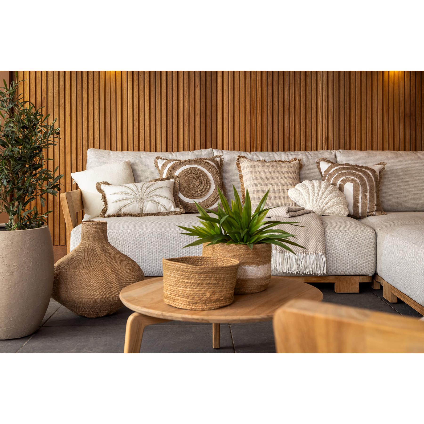 Dutch Decor kussenhoes LEI - 45x45 cm Natural
