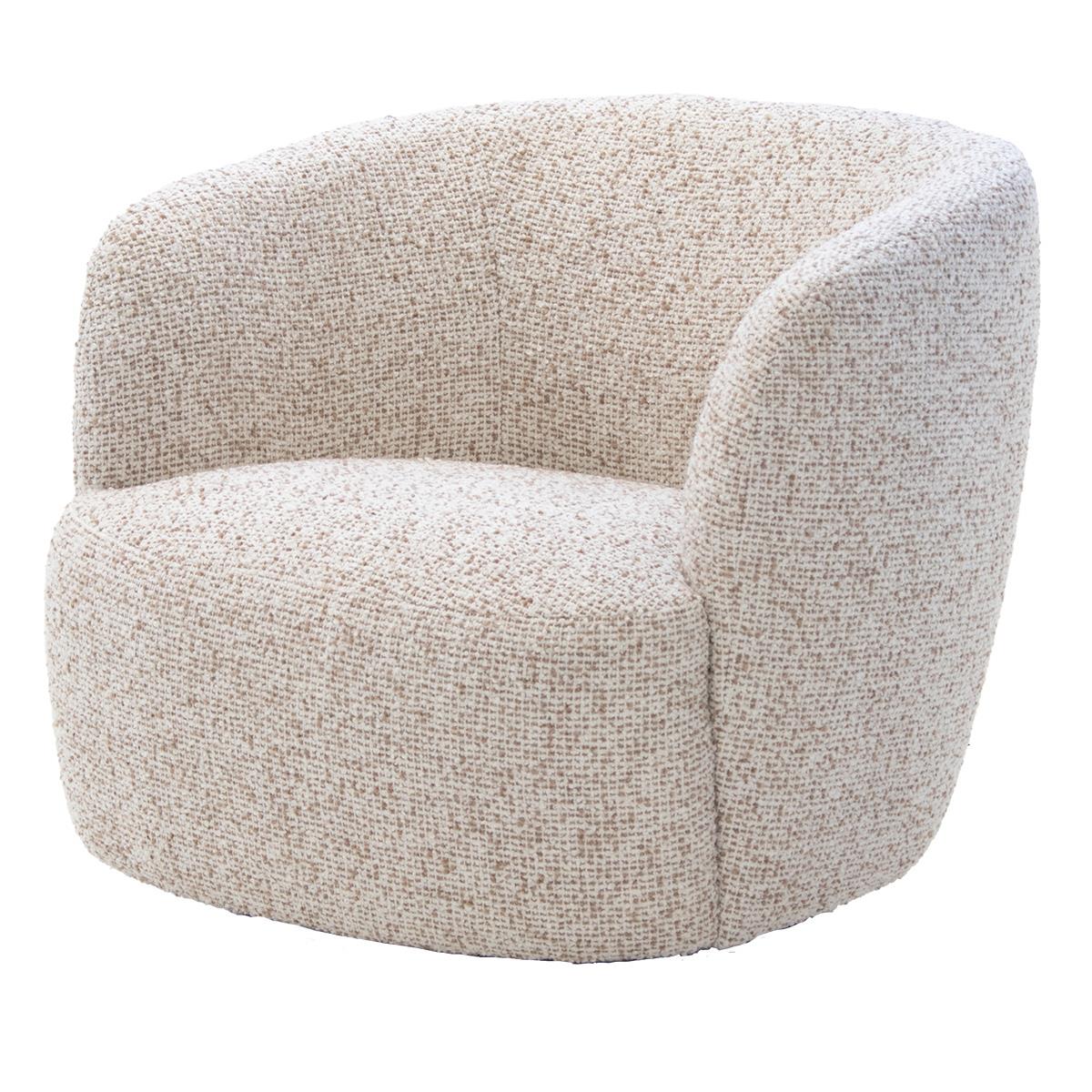 DÉJA Living - Draaifauteuil Beige - 82x84x76cm - Marie