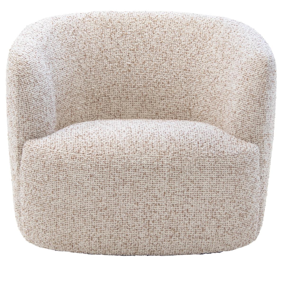 DÉJA Living - Draaifauteuil Beige - 82x84x76cm - Marie