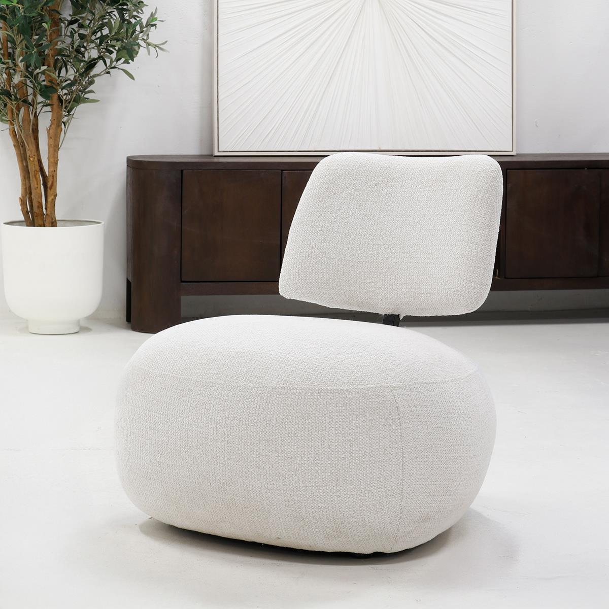 DÉJA Living - Fauteuil Off-White Stof - 73x67x67cm - Loulou