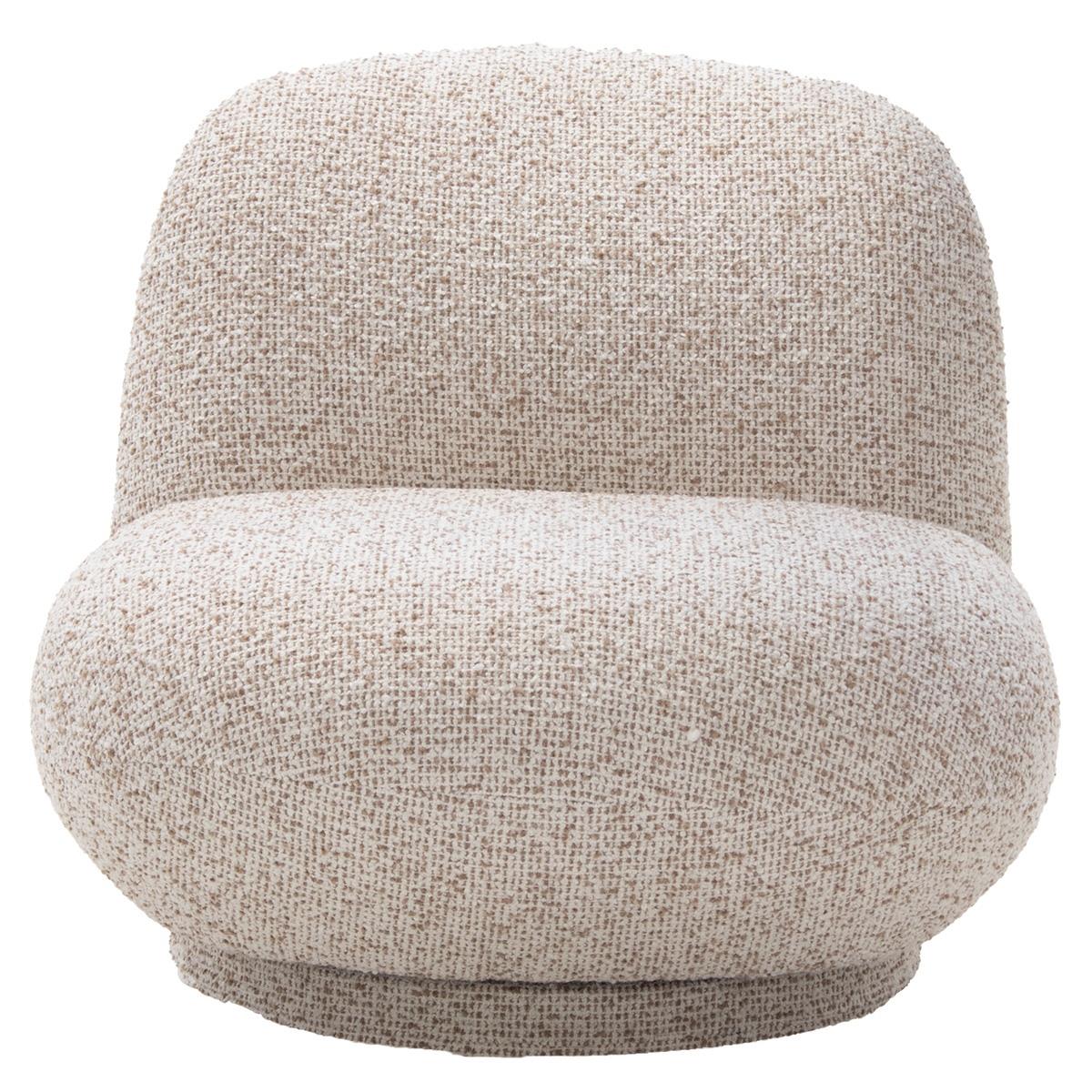 DÉJA Living - Draaifauteuil Beige - 85x95x71cm - Léa