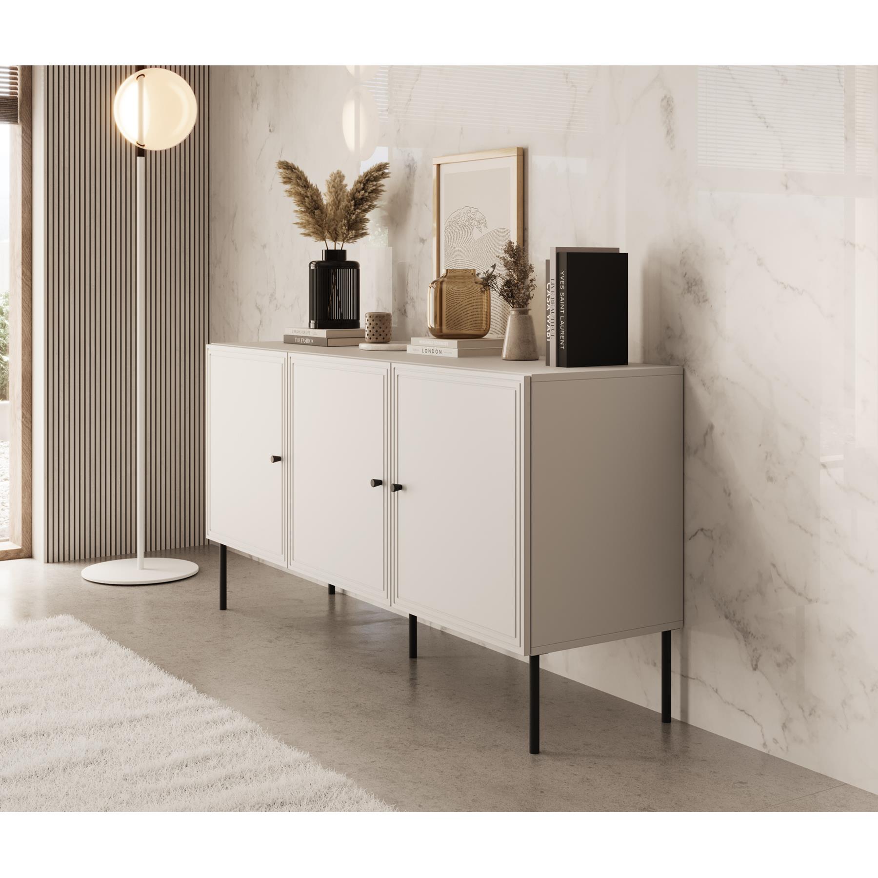 Meubella Dressoir Pierson - Wit - 150 cm