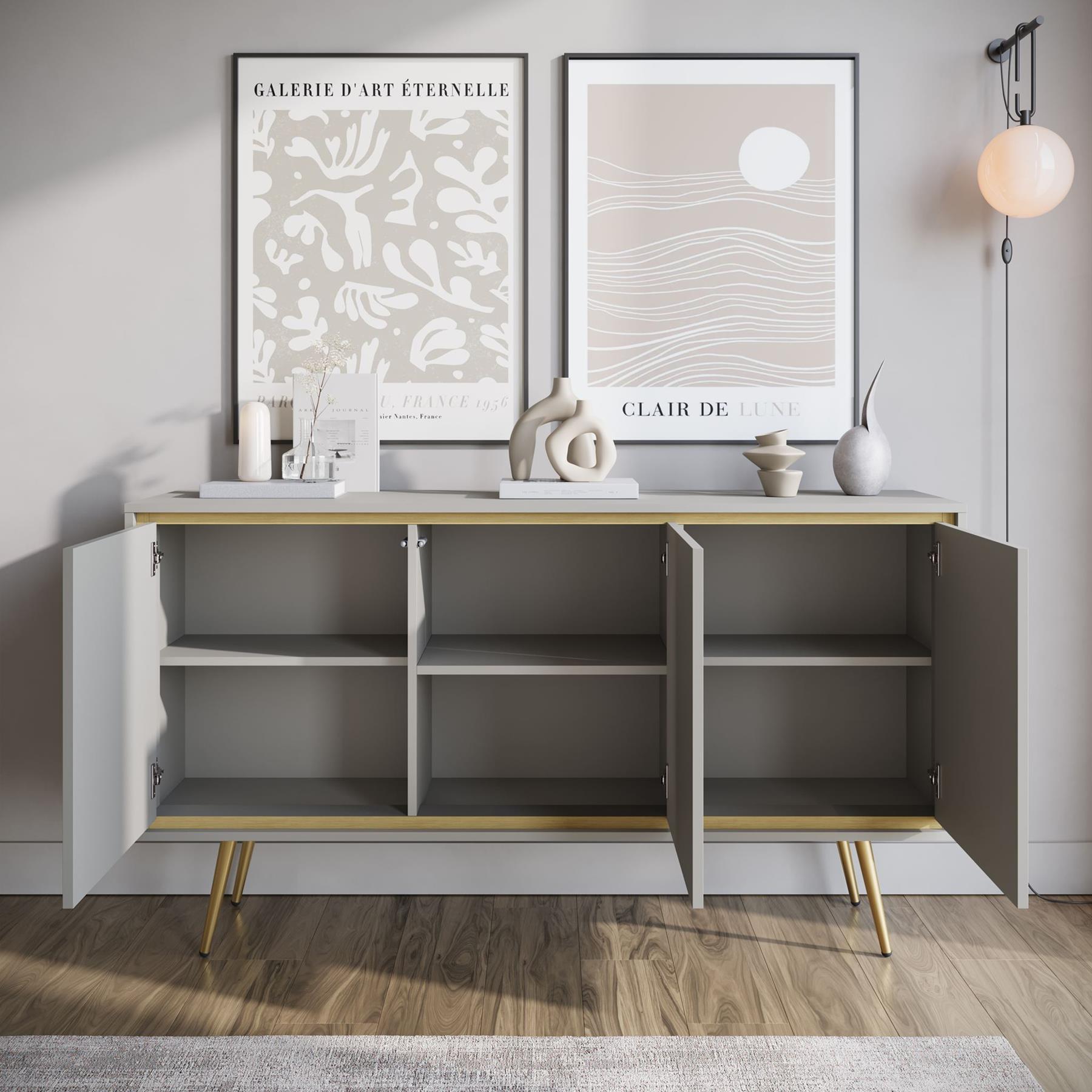 Meubella Dressoir Tara - Beige - 150 cm