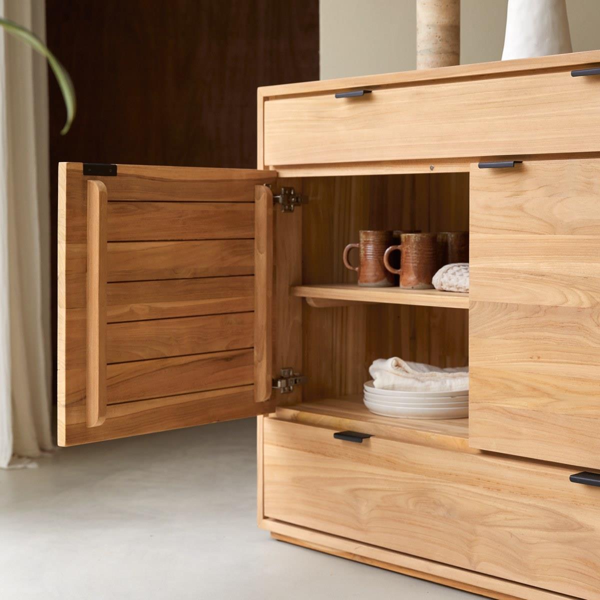 Tikamoon - Senson - Massief teak buffetkast 120 cm