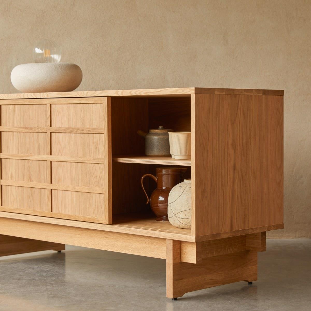 Tikamoon - Eikenhouten dressoir 135 Miu