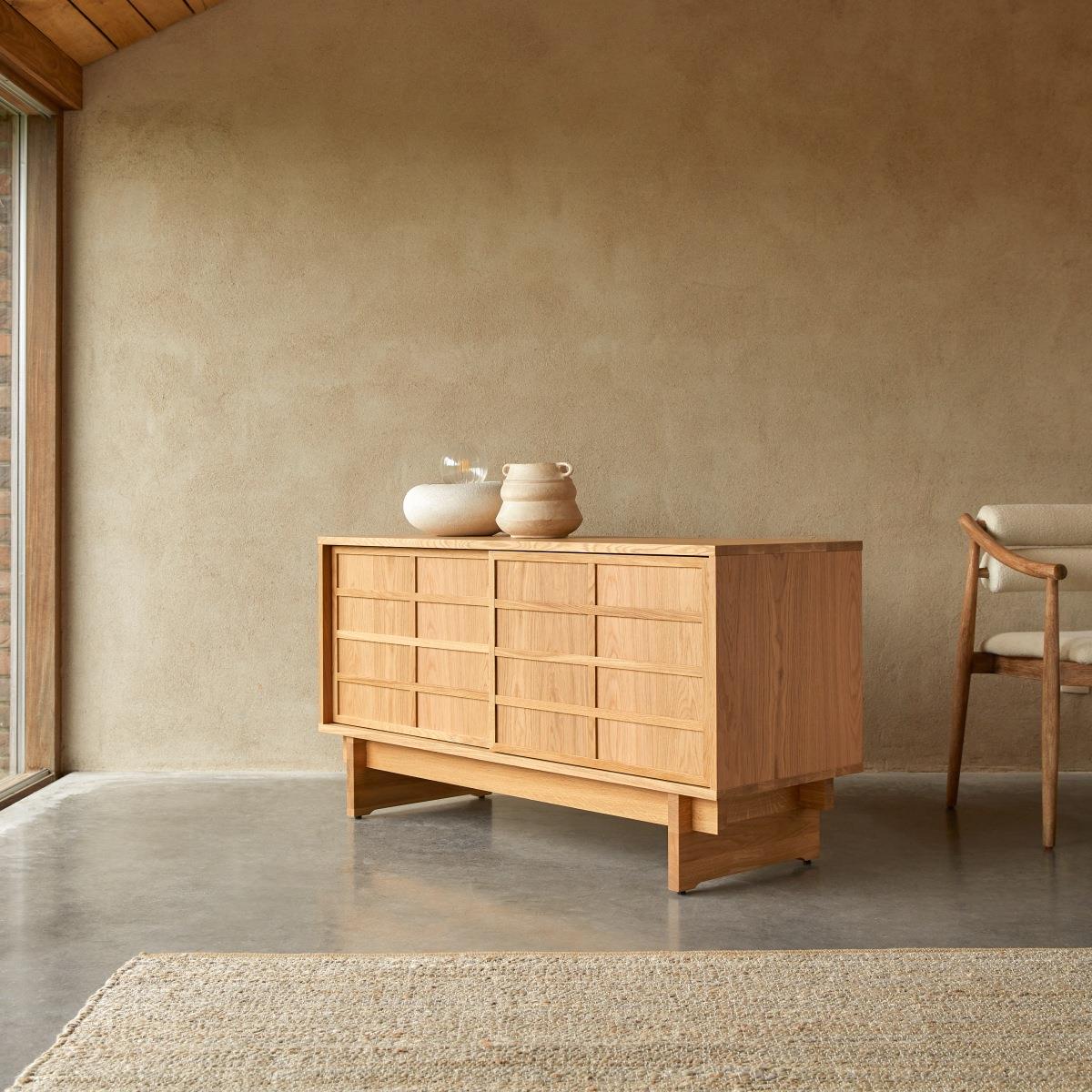Tikamoon - Eikenhouten dressoir 135 Miu