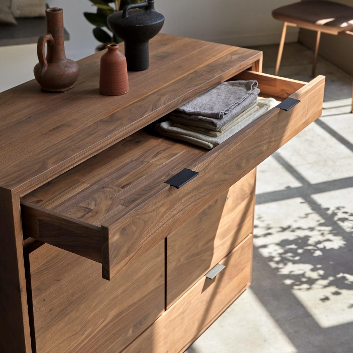 Tikamoon - Senson - Massief notenhouten buffet 120 cm