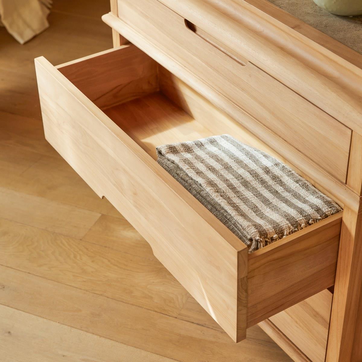 Tikamoon - Massief teakhouten commode