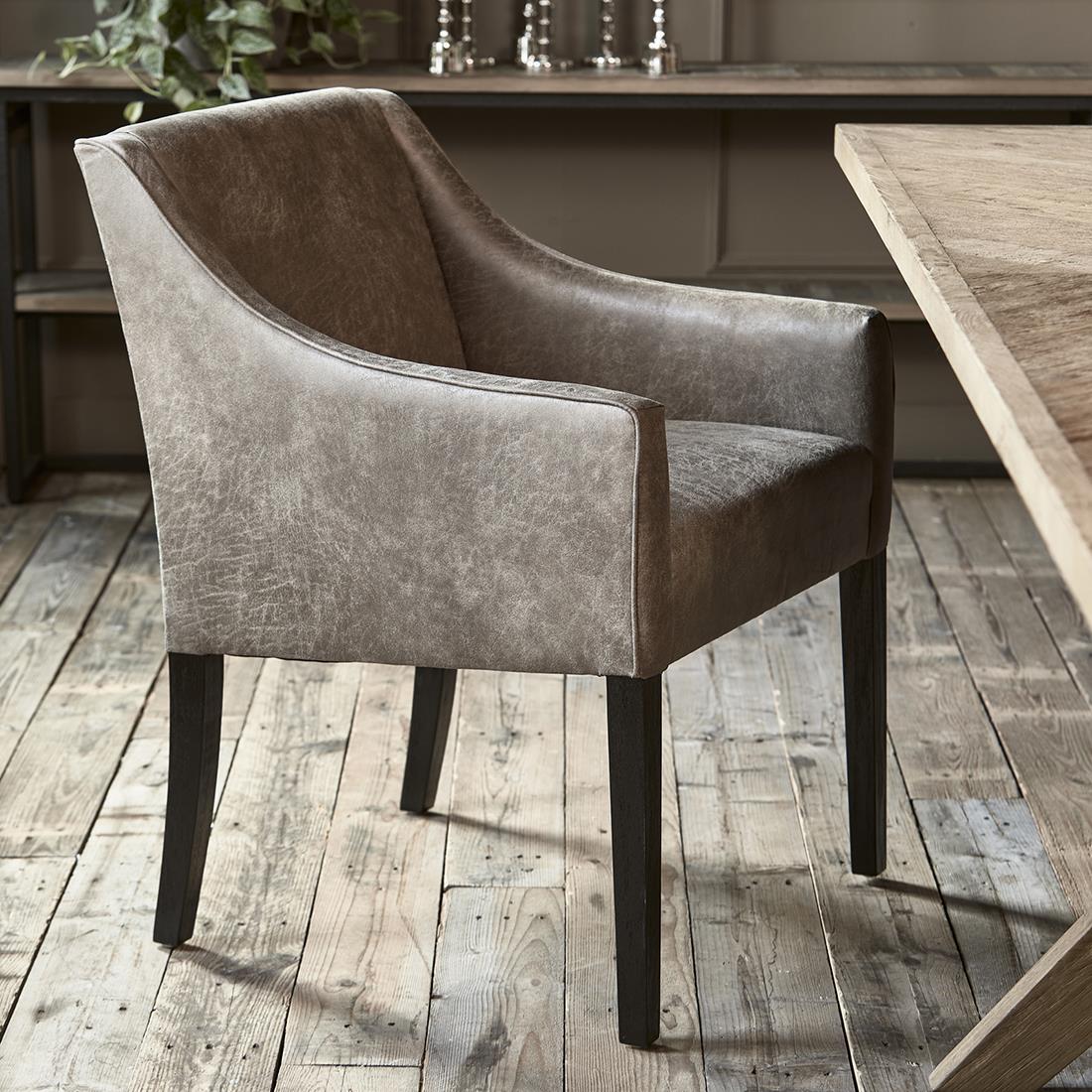 Riviera Maison Stoel Bruin - Savile Row Eetkamerstoel