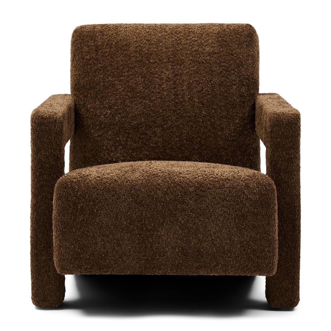 Rivièra Maison - Luxe Fauteuil in Umber Bruin, Polyester en Rubberwood, 70x90x72 cm
