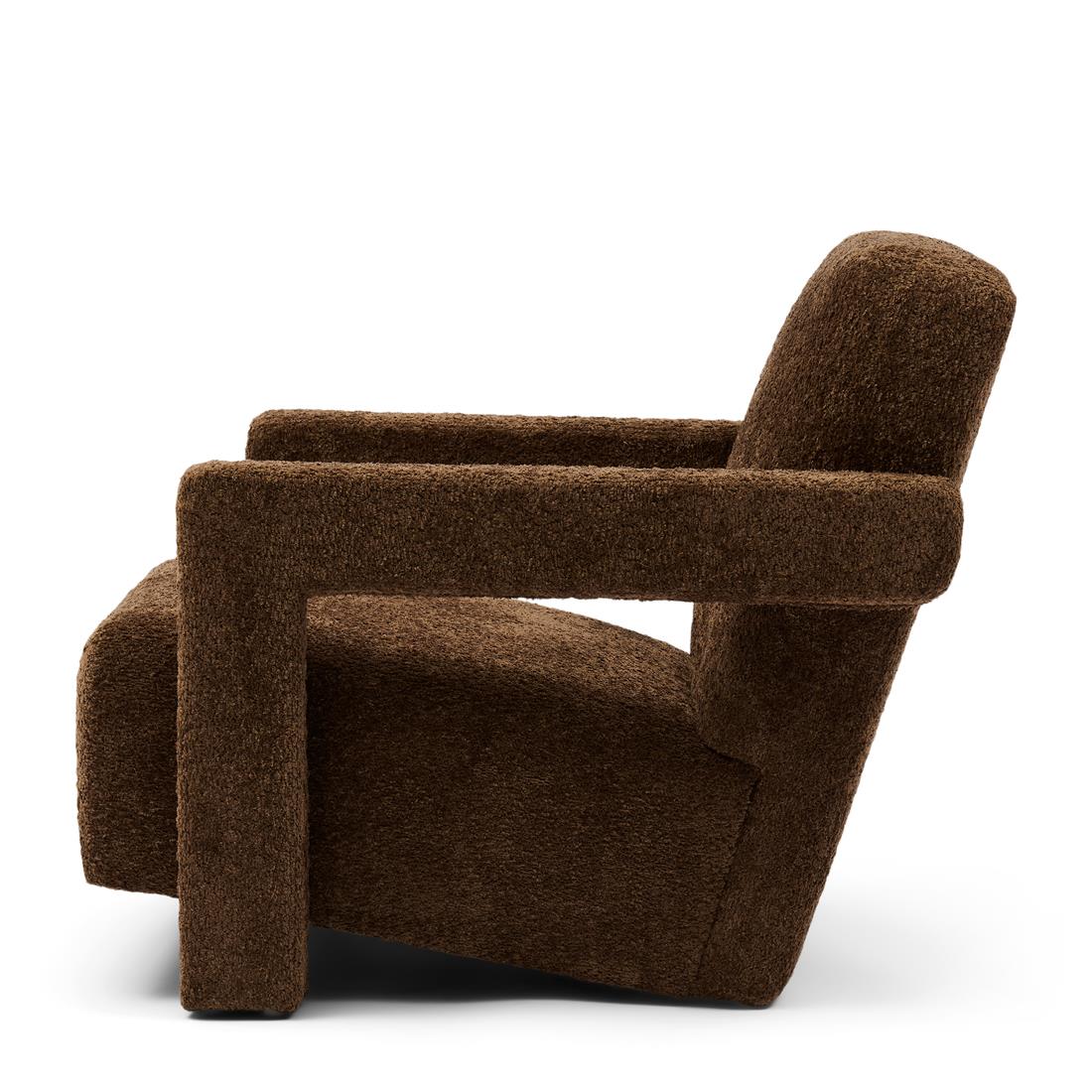 Rivièra Maison - Luxe Fauteuil in Umber Bruin, Polyester en Rubberwood, 70x90x72 cm