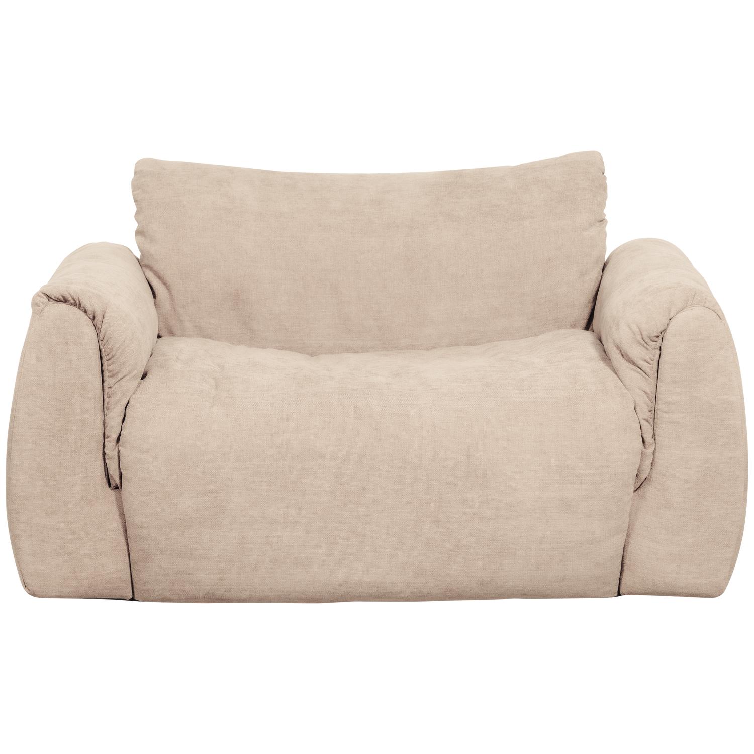 WOOOD Baggy Loveseat - Geweven Chenille - Zand - 81x138x101