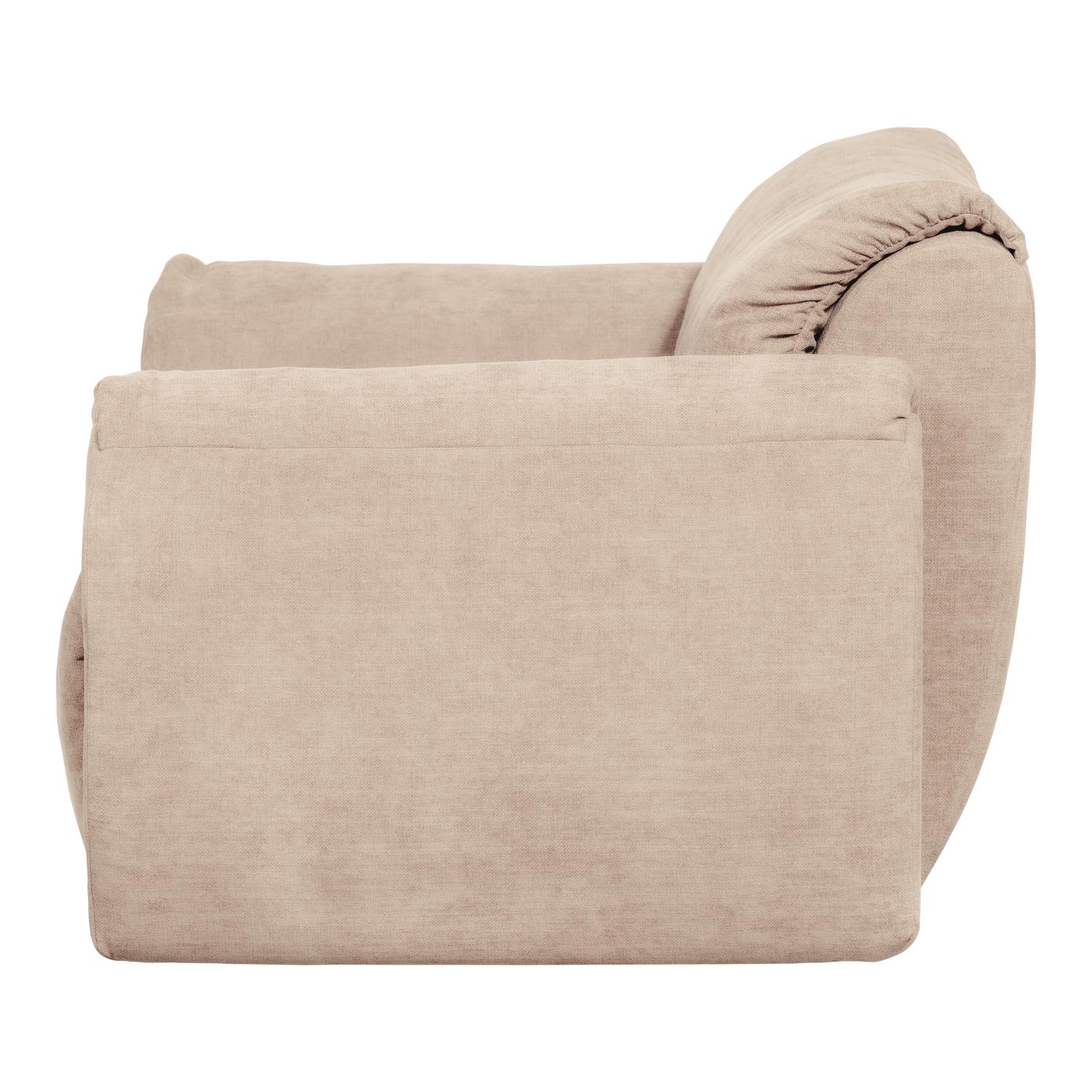 WOOOD Baggy Loveseat - Geweven Chenille - Zand - 81x138x101
