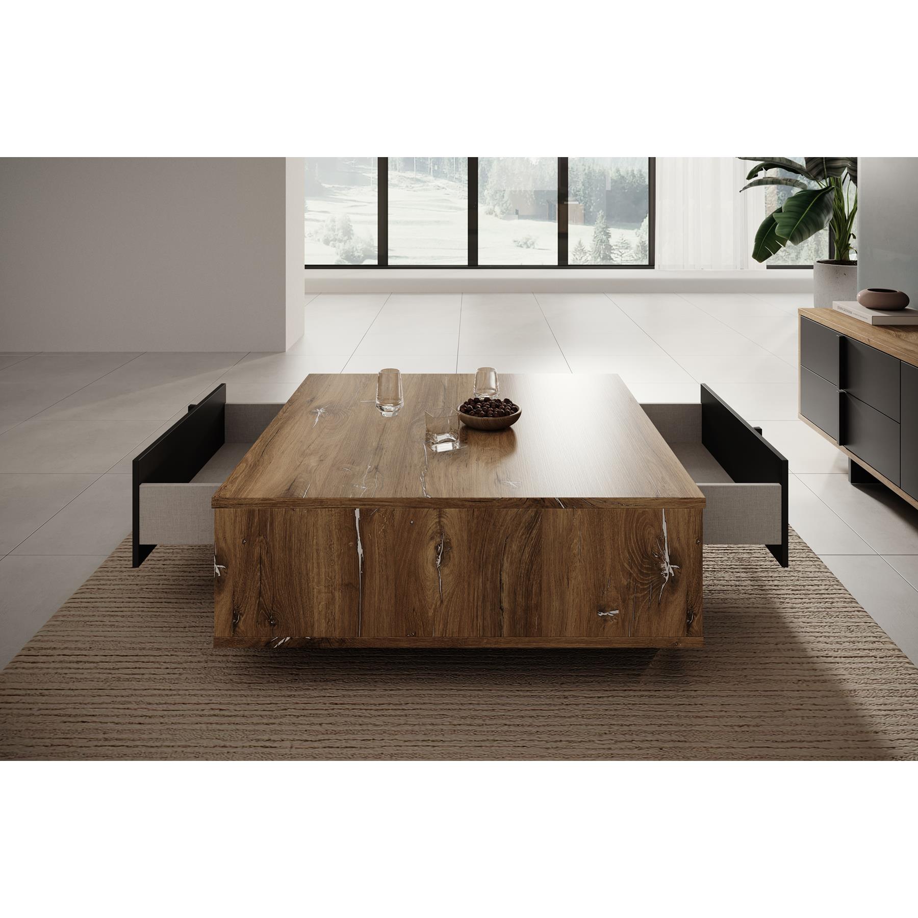 Meubella Salontafel Jonna - Eiken - 100 cm