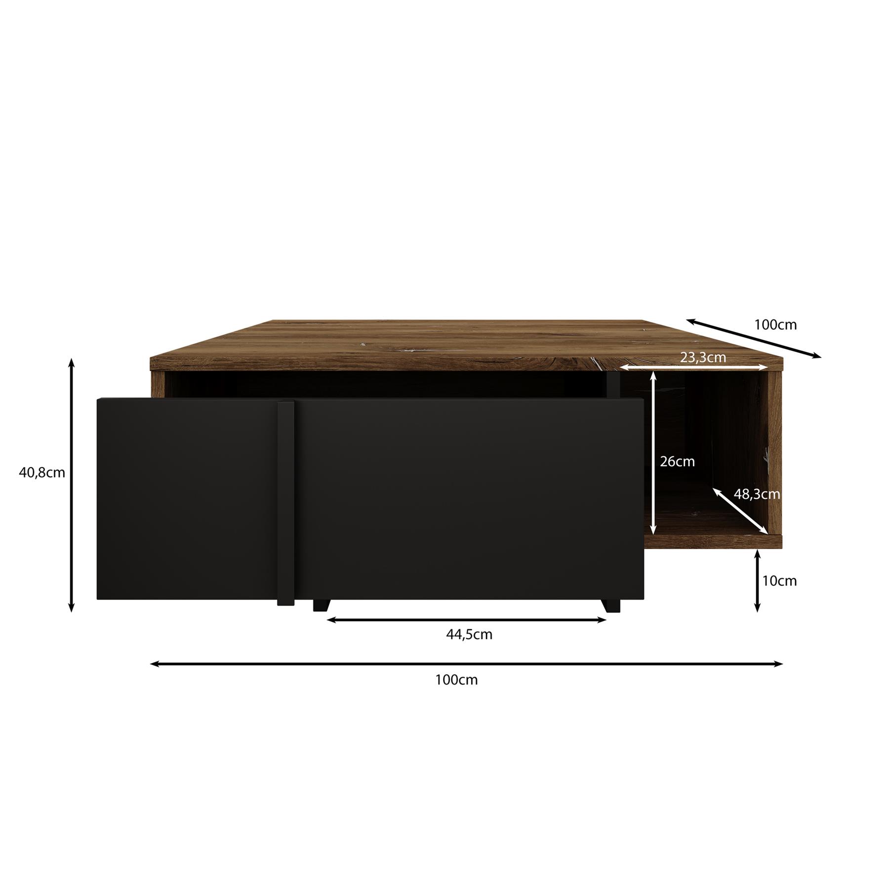 Meubella Salontafel Jonna - Eiken - 100 cm