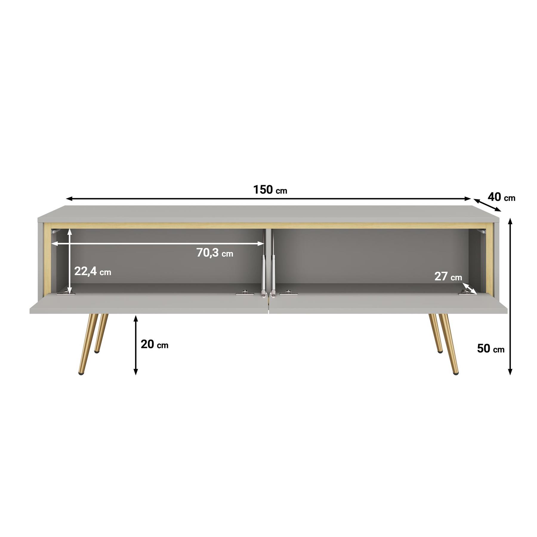 Meubella TV-Meubel Tara - Beige - 150 cm