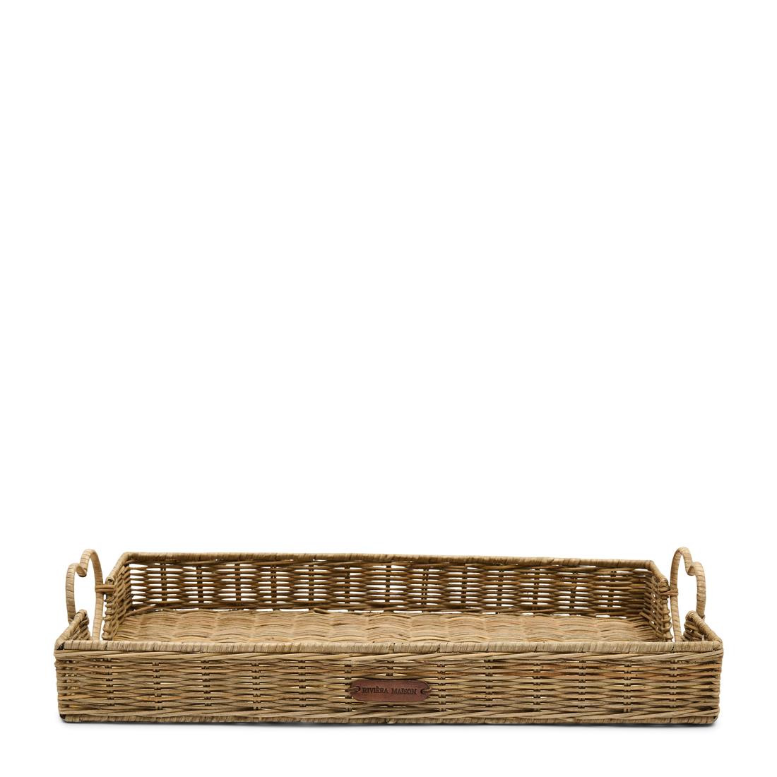 Riviera Maison Dienblad rechthoek - Happy Heart Serveerblad - Rattan