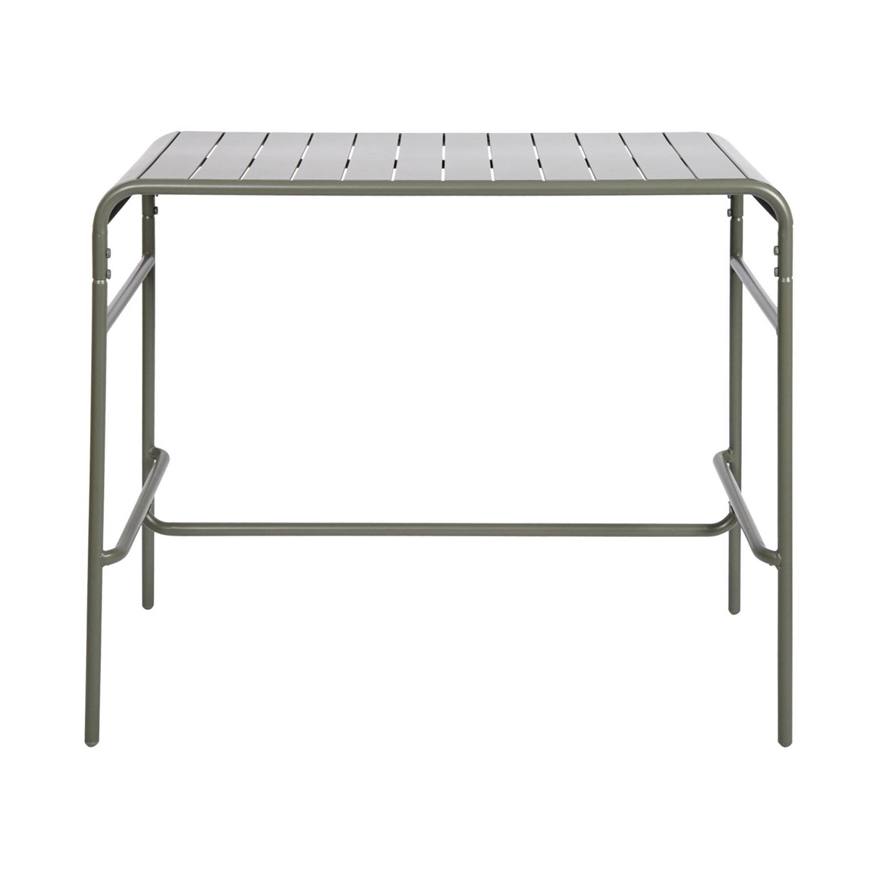 sweeek - 4-persoons metalen tuintafel 120 x 70cm x 95cm
