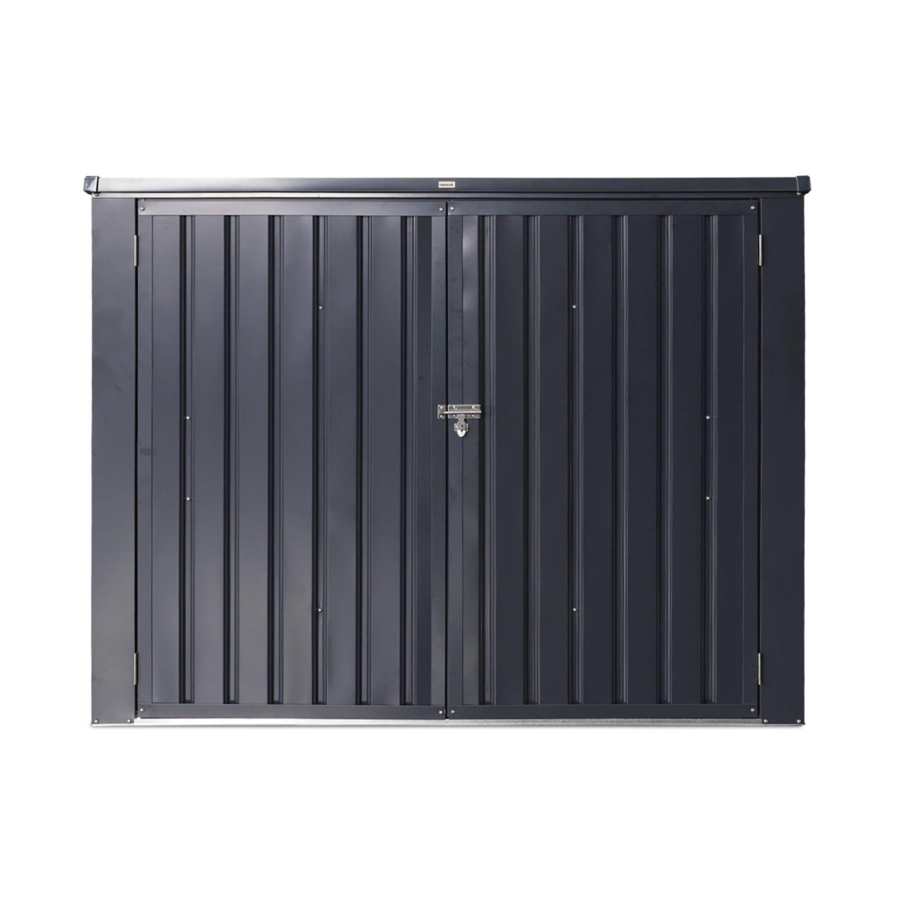 sweeek - Afvalhok gegalvaniseerd staal, L173xB101xH 131-190 cm