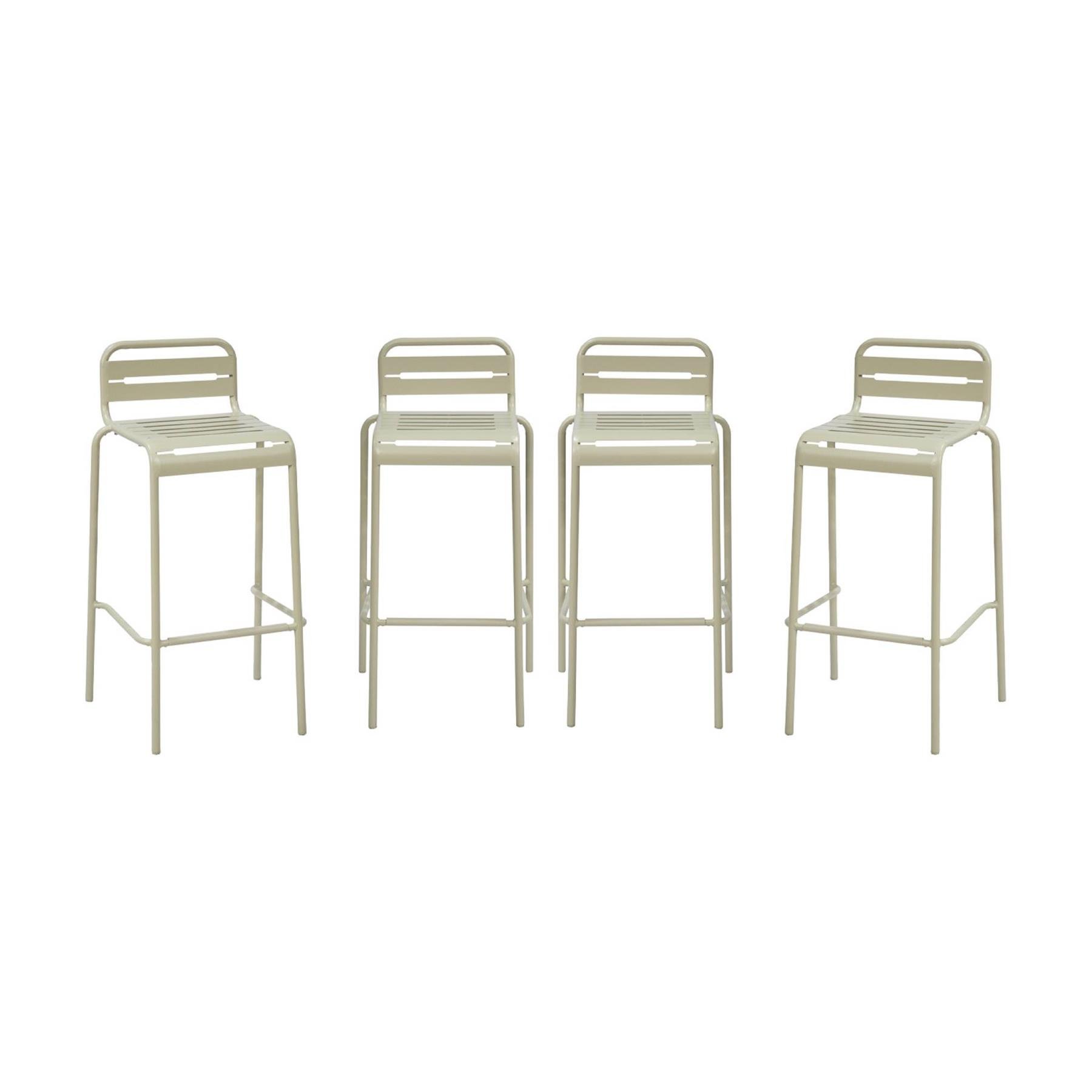 sweeek - Stalen tuinstoel (set van 4)