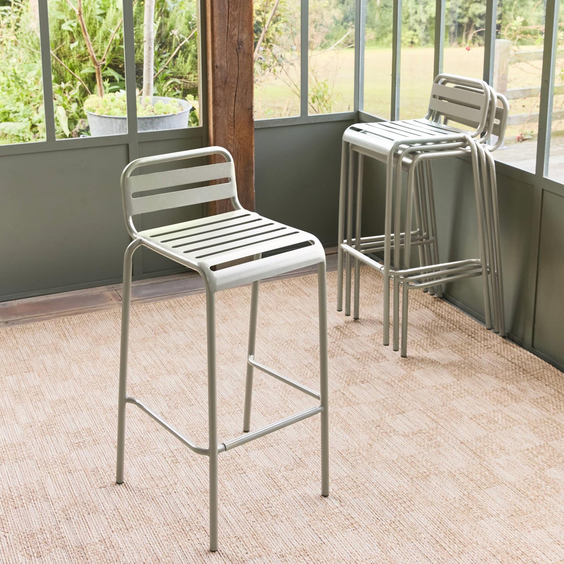sweeek - Stalen tuinstoel (set van 4)
