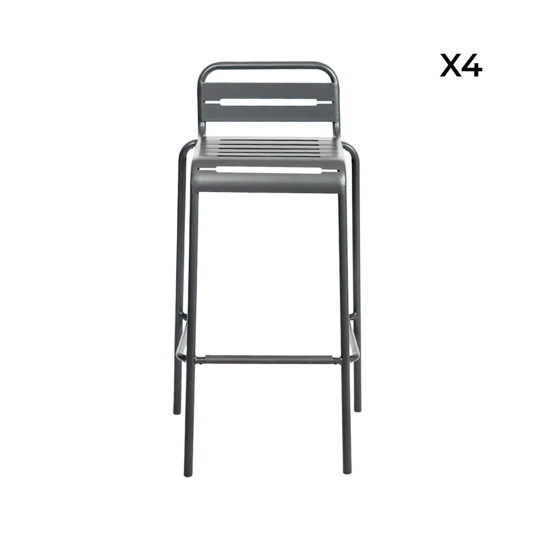 sweeek - Stalen tuinstoel (set van 4)