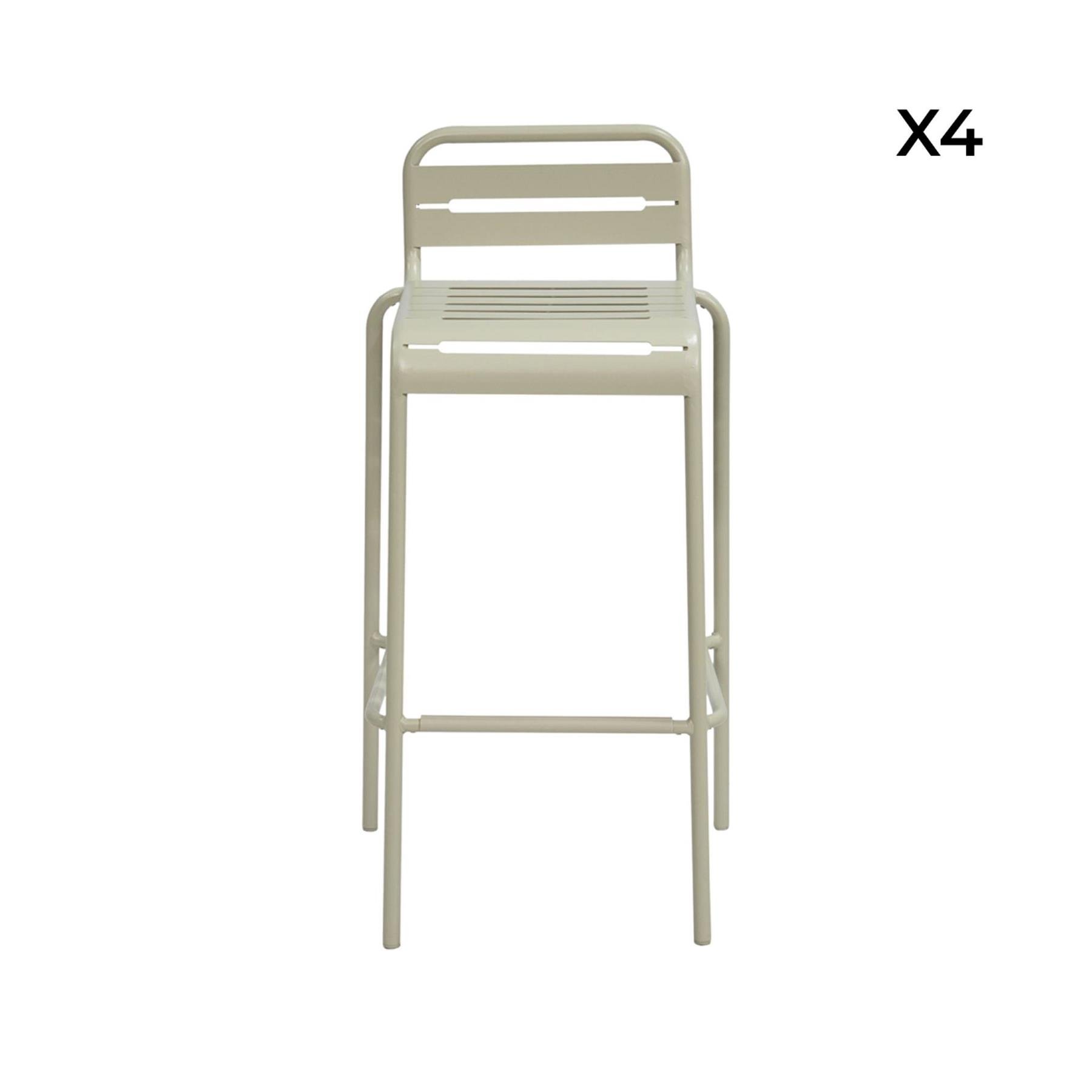 sweeek - Stalen tuinstoel (set van 4)