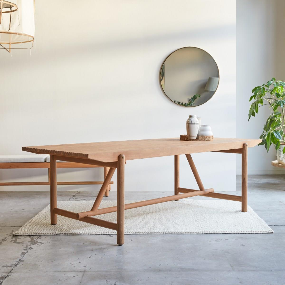 Tikamoon - Fado - Massief teakhouten eettafel voor 6|8 personen.