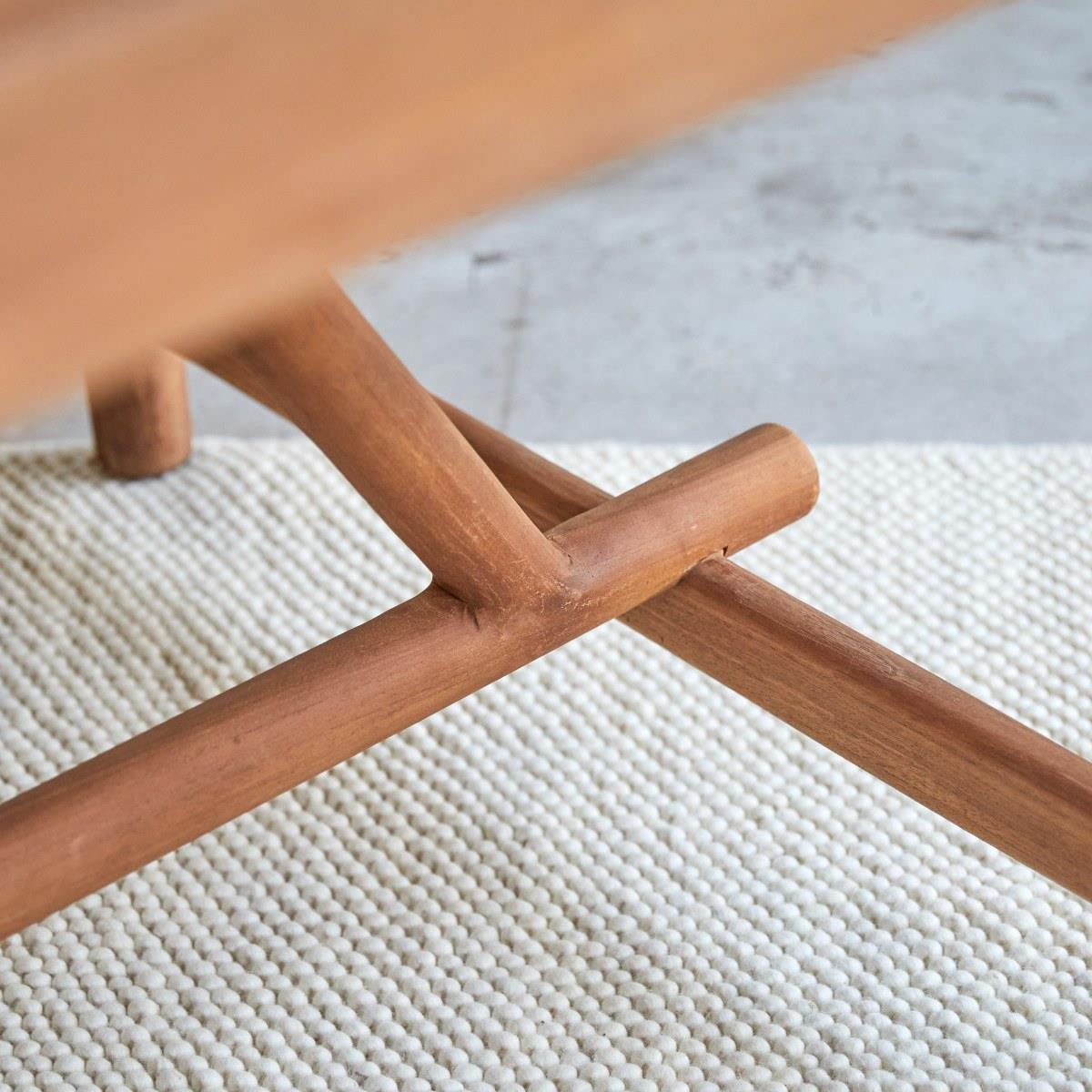 Tikamoon - Fado - Massief teakhouten eettafel voor 6|8 personen.