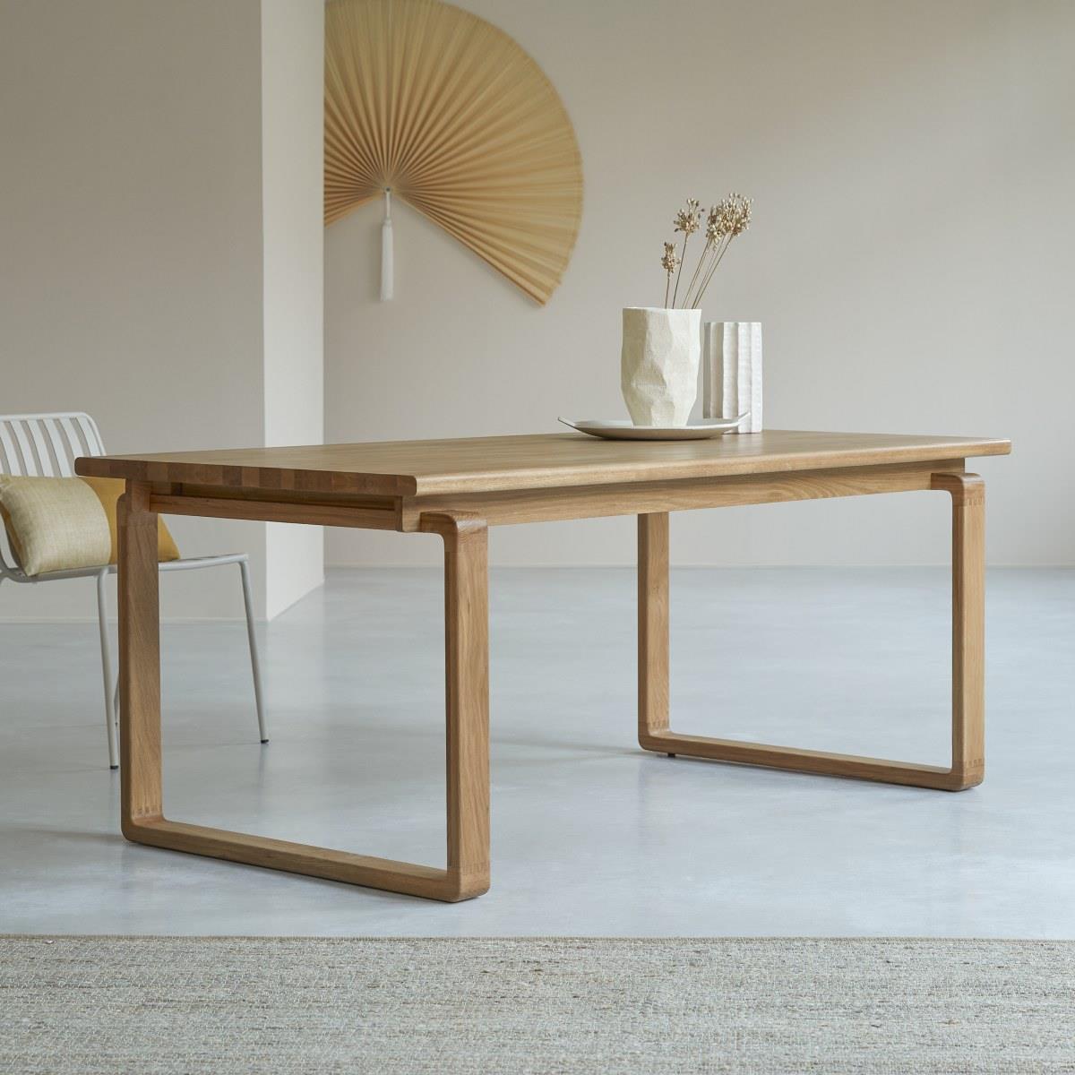 Tikamoon - Tafel van massief eikenhout 180x95 Sybille