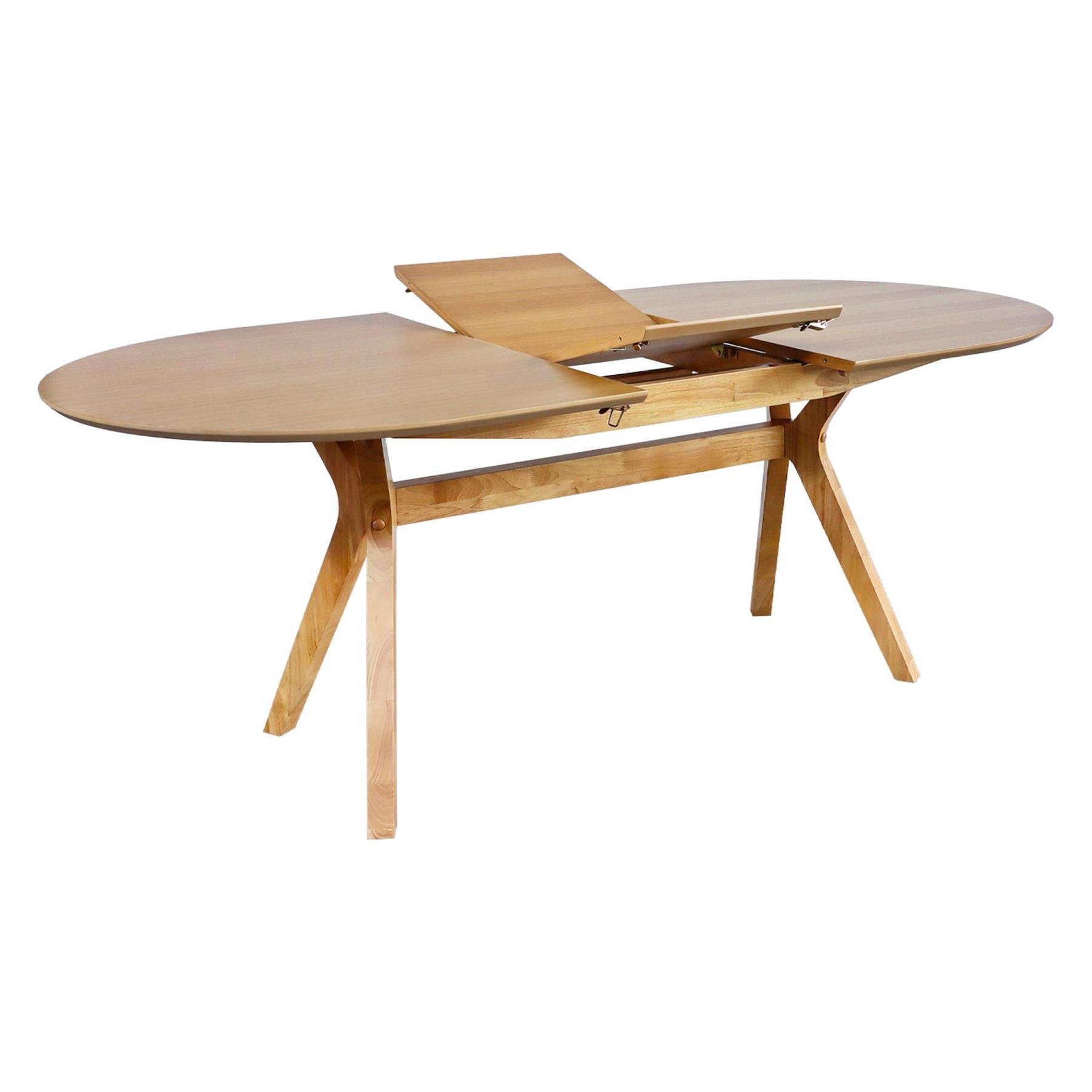 sweeek - Langwerpige uitschuifbare eettafel, 160-200cm 6-8 personen