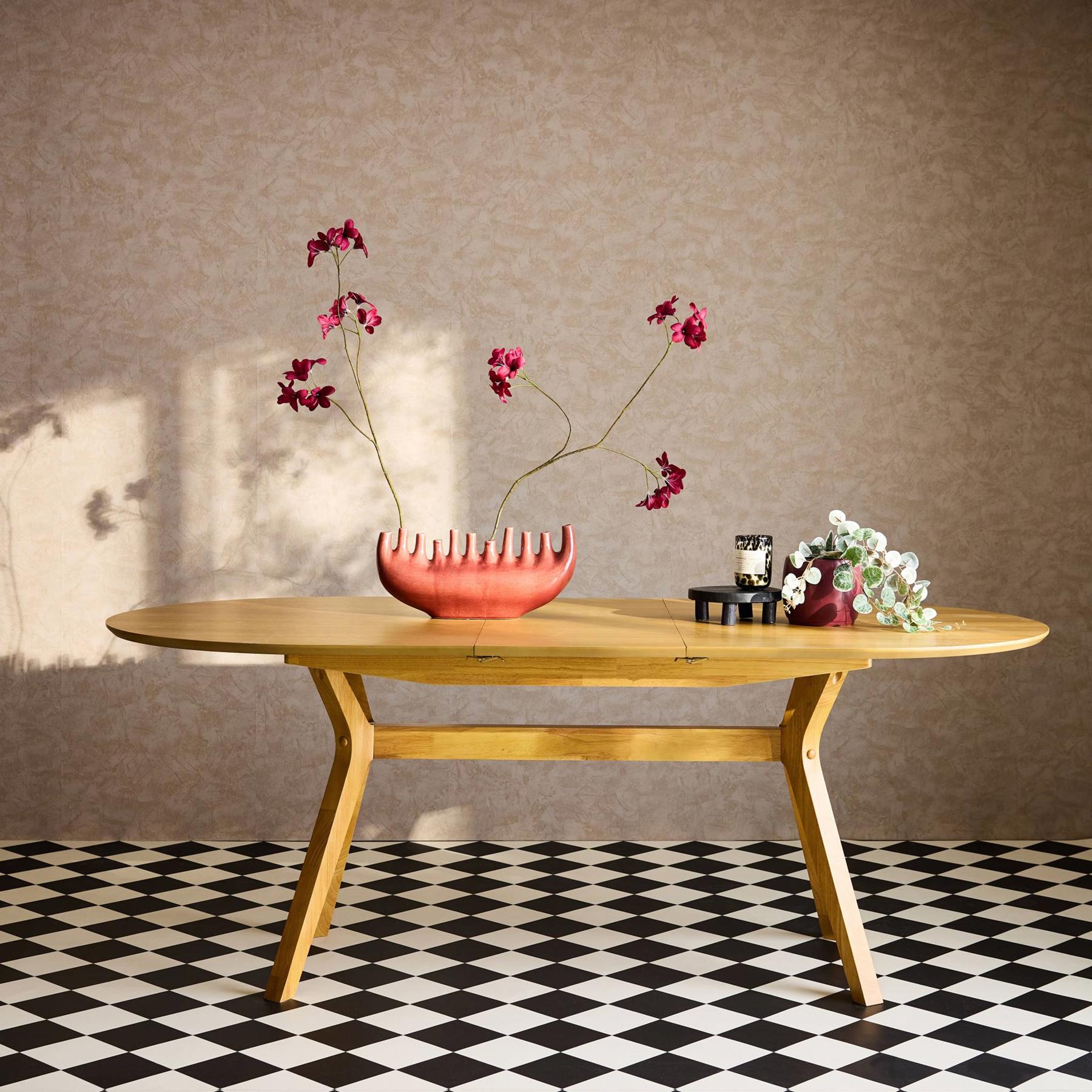 sweeek - Langwerpige uitschuifbare eettafel, 160-200cm 6-8 personen