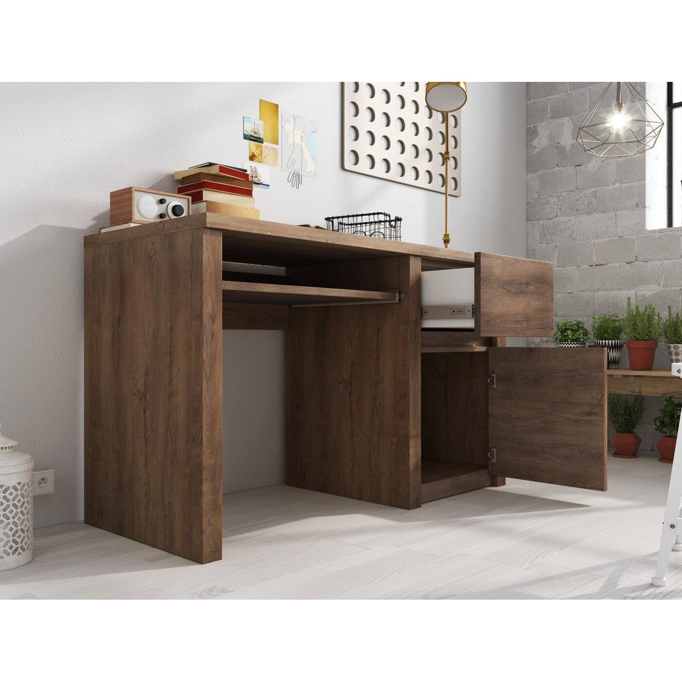 Meubella Bureau Monaco - Eiken - 120 cm