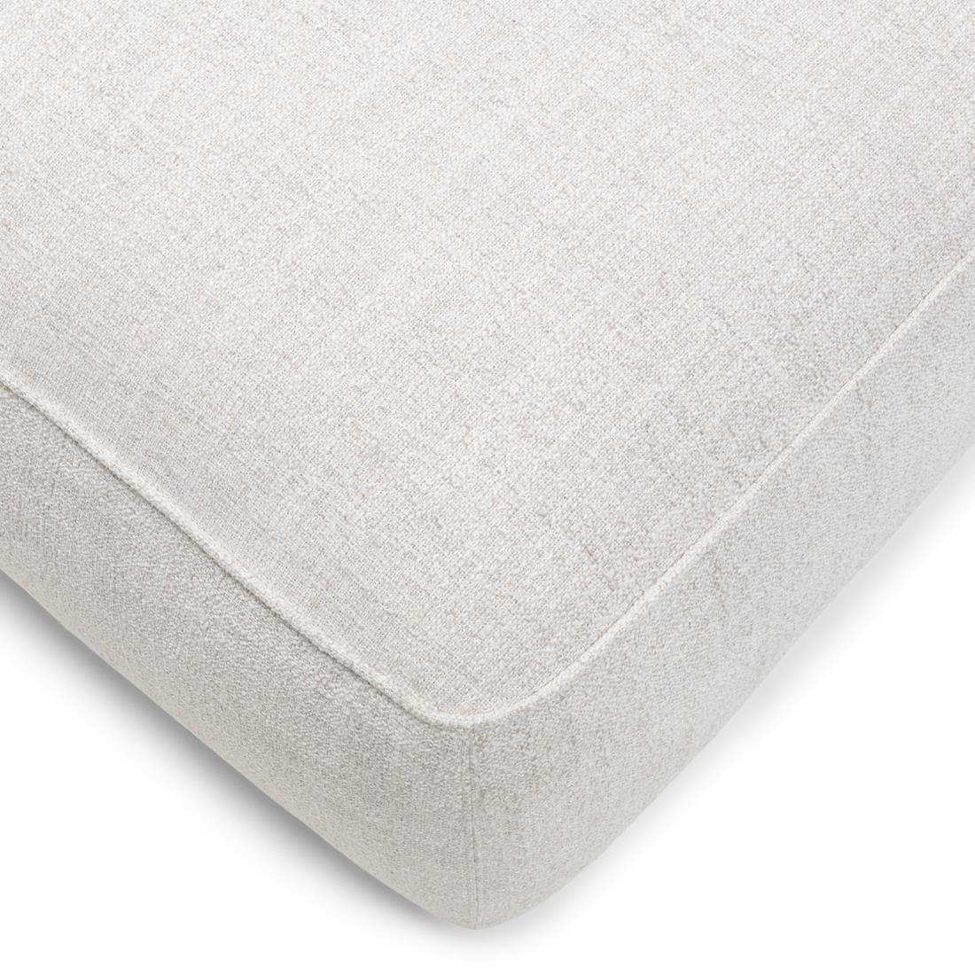 Rivièra Maison - Hamilton Poef, Antiek Wit, Luxe Materiaal, 100x44x115 cm
