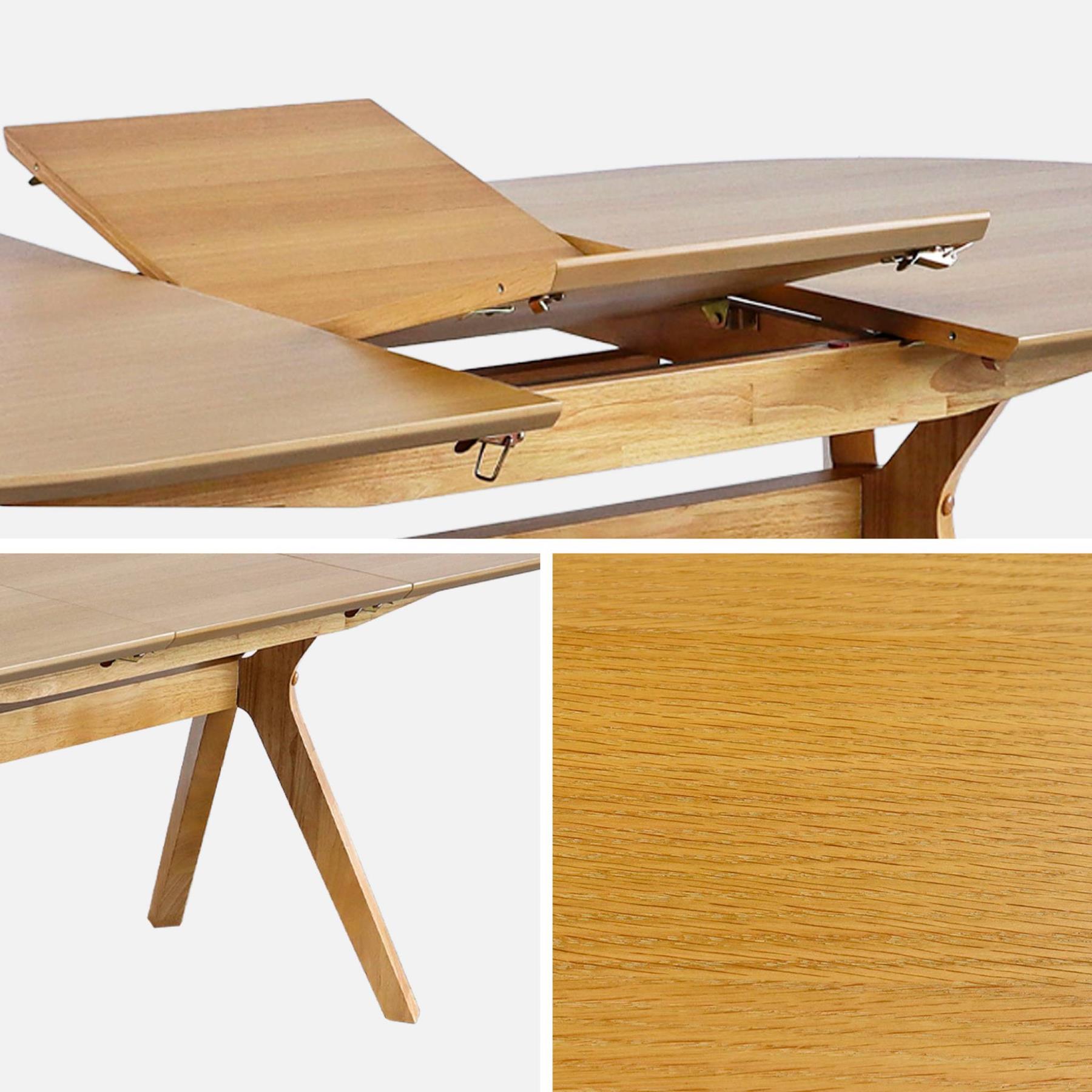 sweeek - Langwerpige uitschuifbare eettafel, 160-200cm 6-8 personen