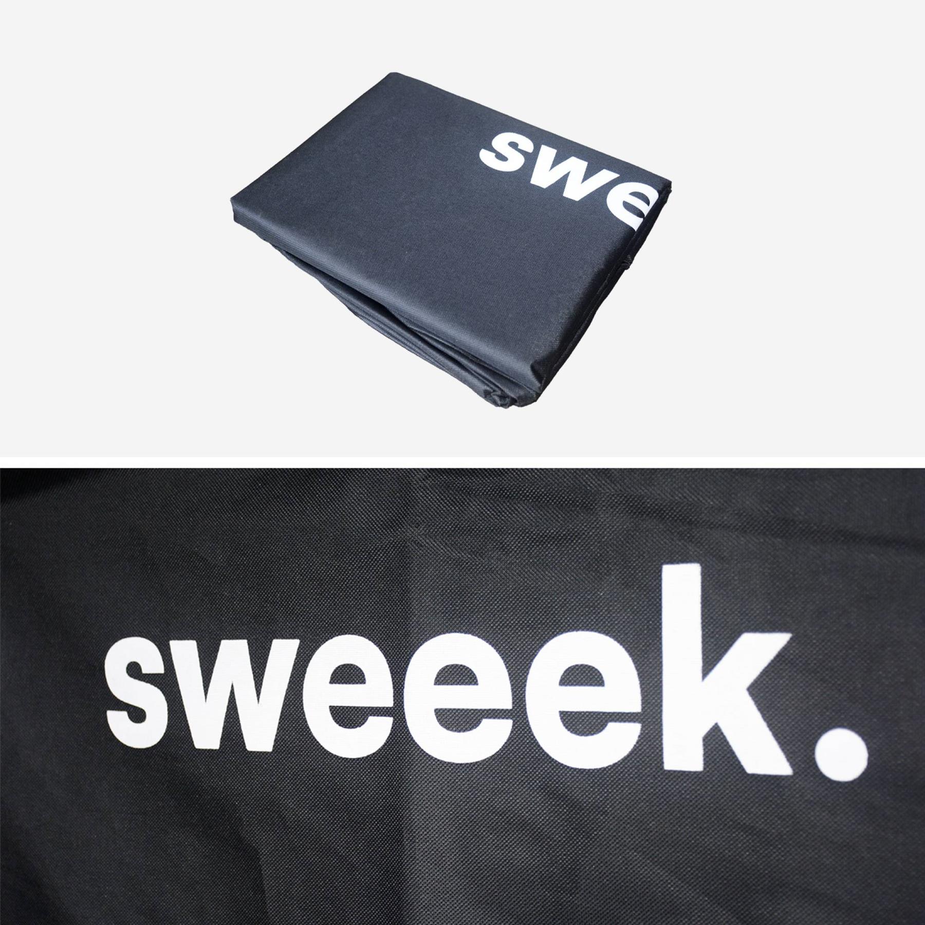 sweeek - Vuurschaal Ø80cm, grillrooster, houtopslag + beschermhoes