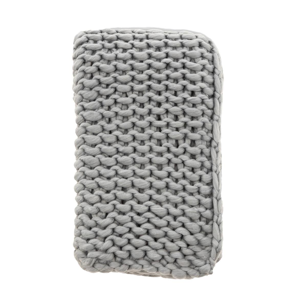 Nest living Verena plaid grijs - 170 x 130 cm