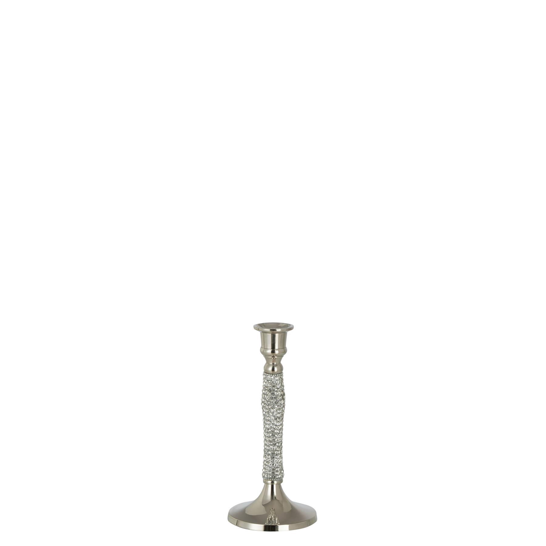 J-Line kandelaar Diamant - aluminium - zilver - small