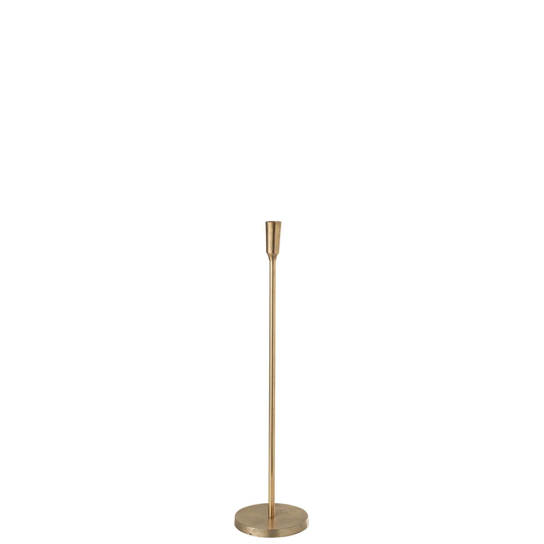 J-Line kandelaar - metaal - goud - medium