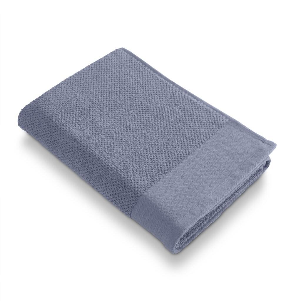 Walra - Badlaken Soft Cotton Popcorn - 70x140 - Blauw