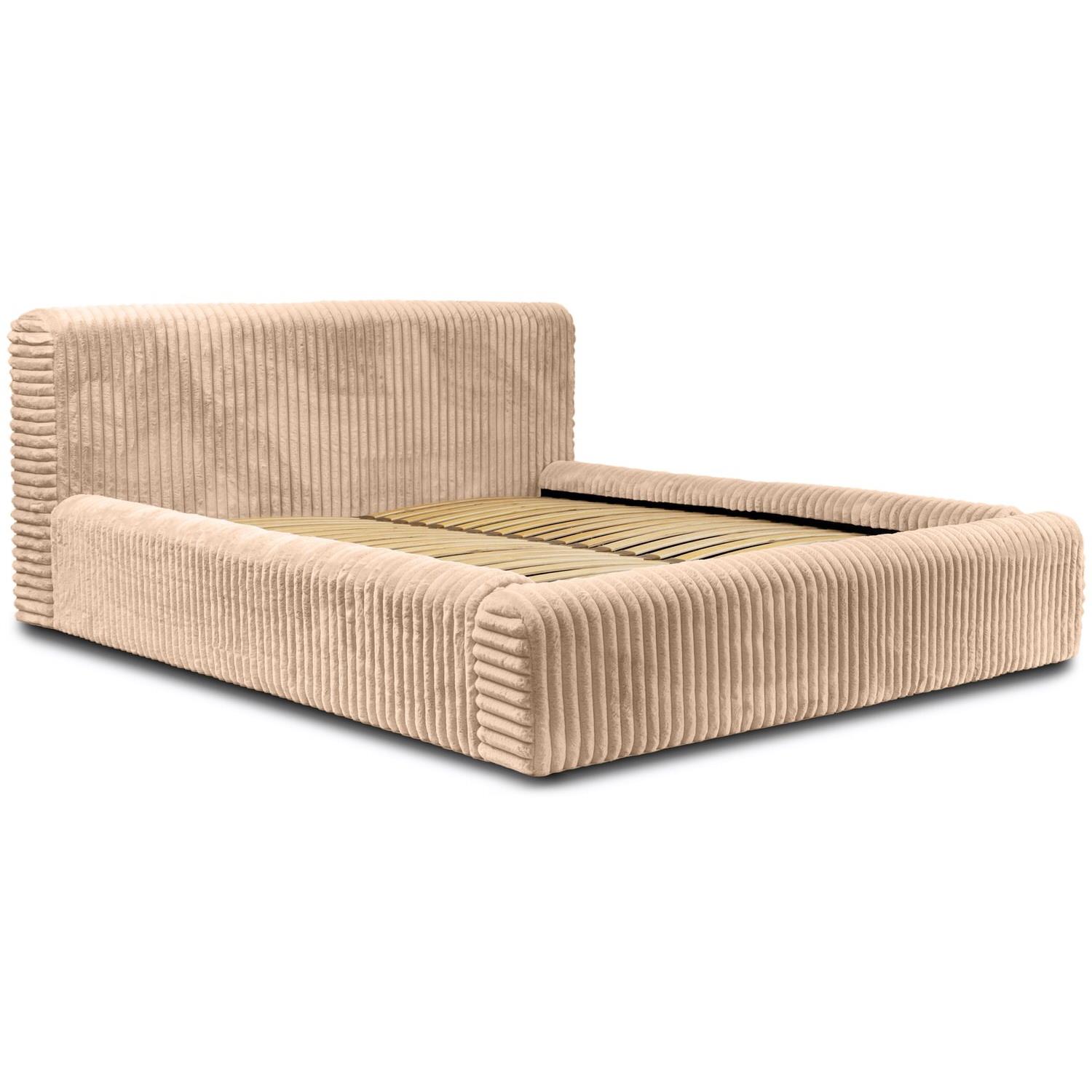 Trae Mobler Hana 180 x 200 cm Gestoffeerd Bed Beige