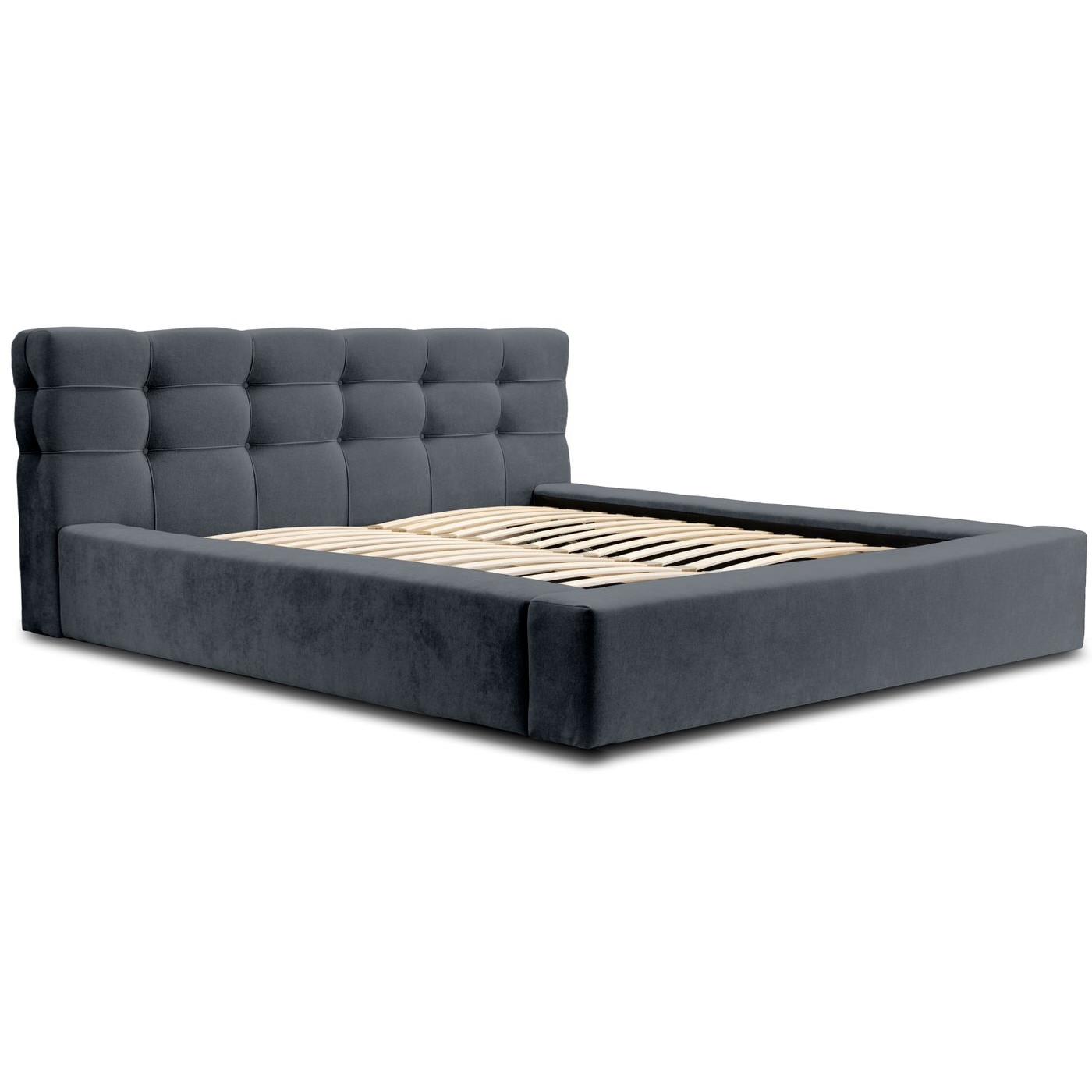 Trae Mobler Grace 160 x 200 cm Gestoffeerd Bed Donkerblauw