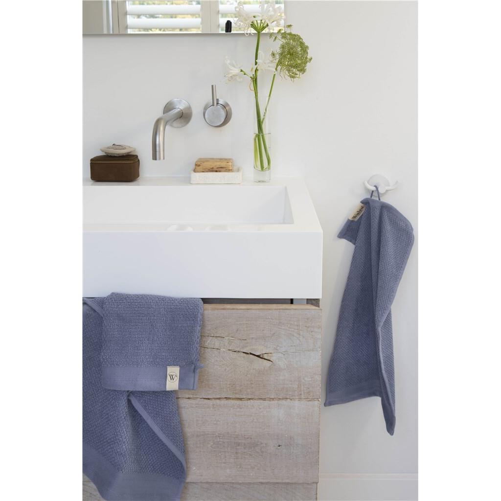 Walra - Badlaken Soft Cotton Popcorn - 70x140 - Blauw