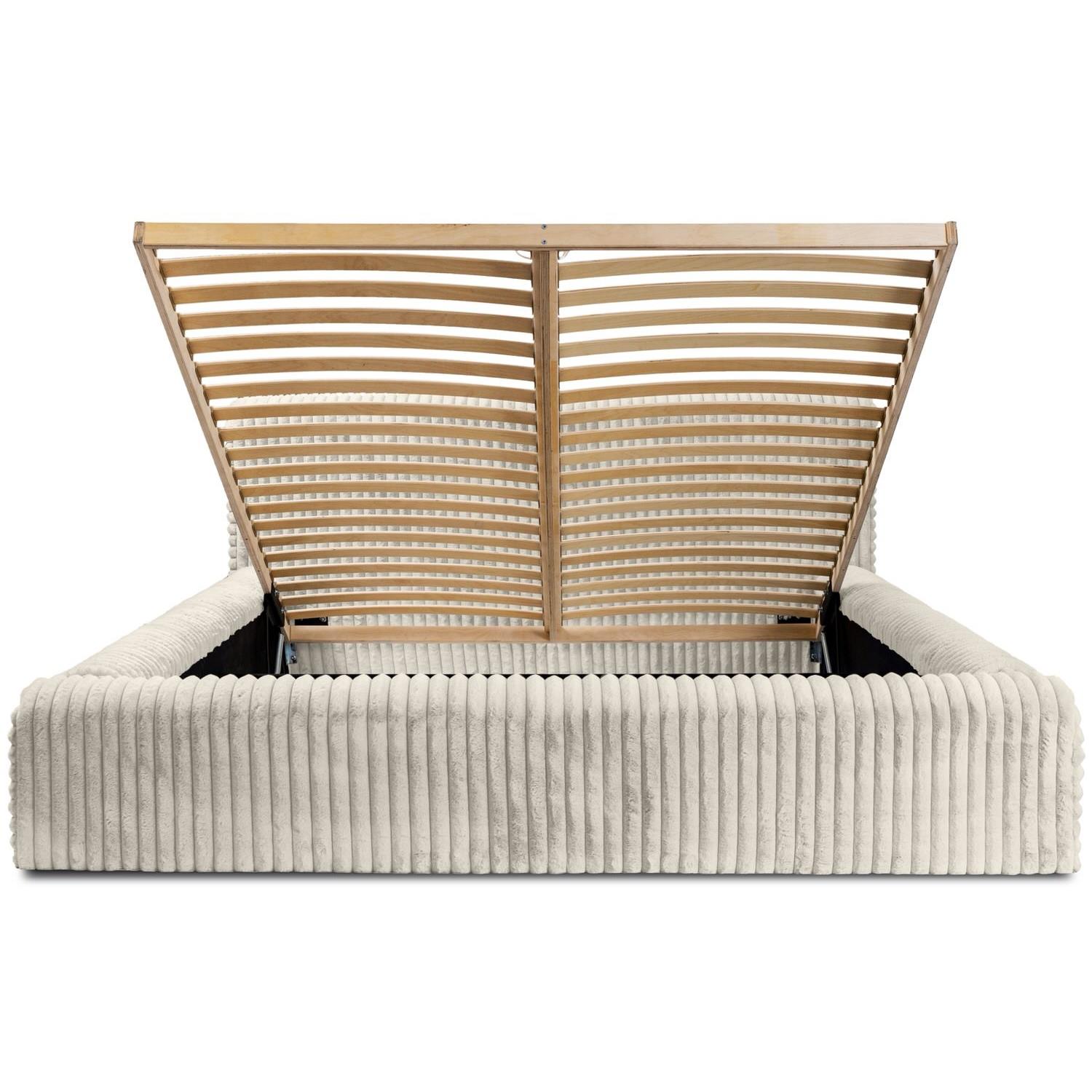 Trae Mobler Hana 180 x 200 cm Gestoffeerd Bed Creme